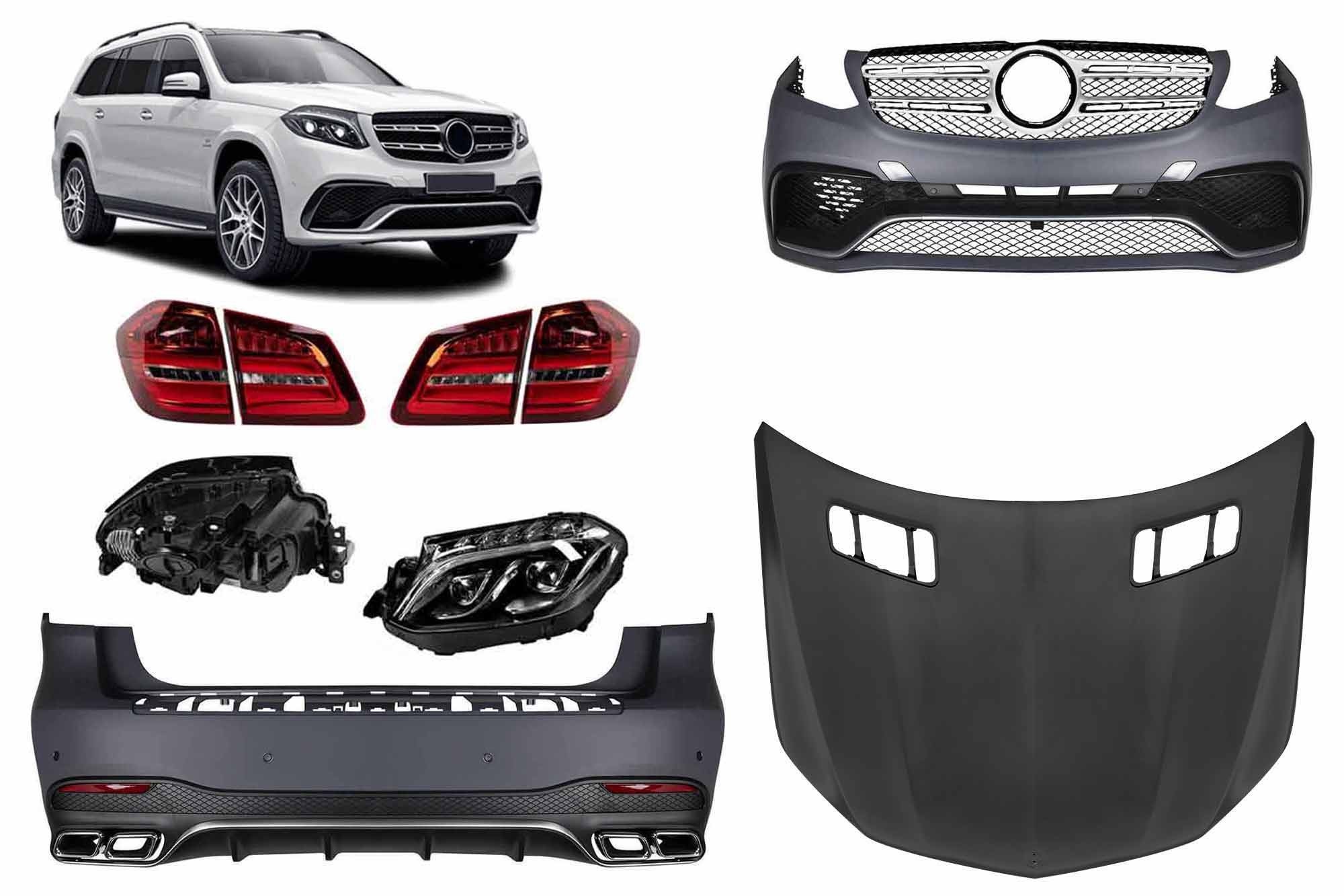 Тунинг пакет тип 63 съвместим с Mercedes GL X166 2011-2015 конверсия към GLS X166