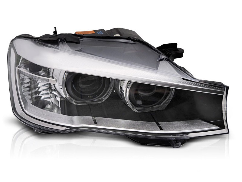 Десен ксенонов фар за BMW X3 F25 2014-2017, с хром основа