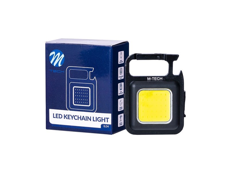 LED лампа ключодържател M-tech 5W COB, 3.7V, 500mAh