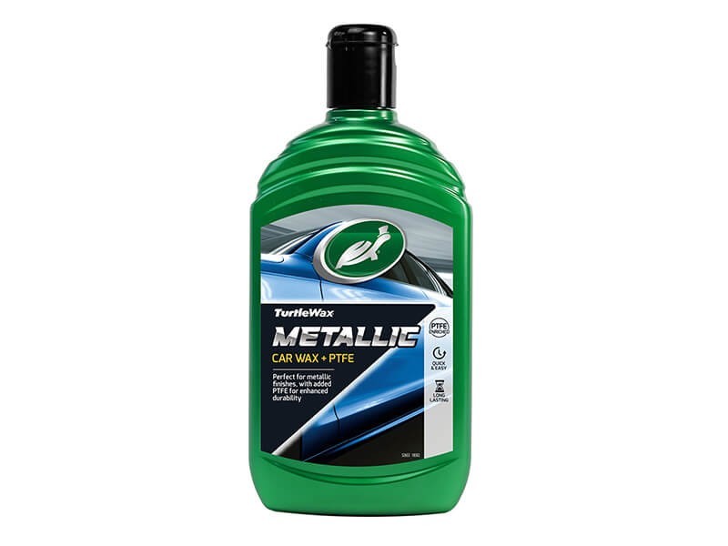Полираща паста Turtle wax Metallic car wax+PTFE за бои металик с добавен тефлон 500ml
