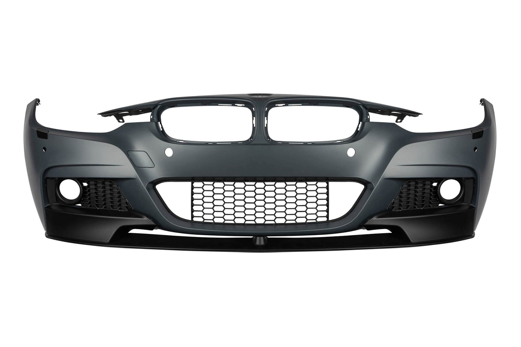 Предна M performance броня за BMW серия 3 F30 седан, F31 комби 2011-2019 с PDC, с пръскалки, без халогени