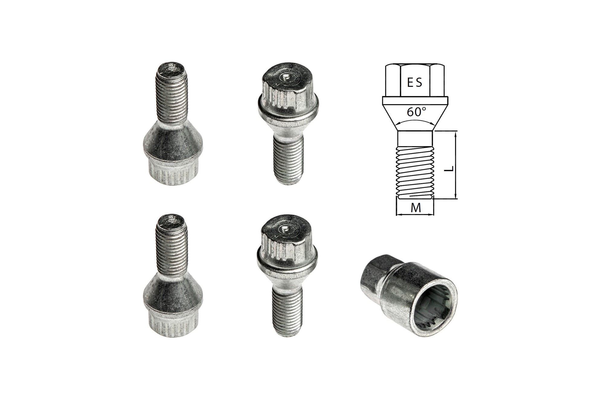 Комплект секретни болтове Farad серия Locky M12 X 1.5/L25/ES19