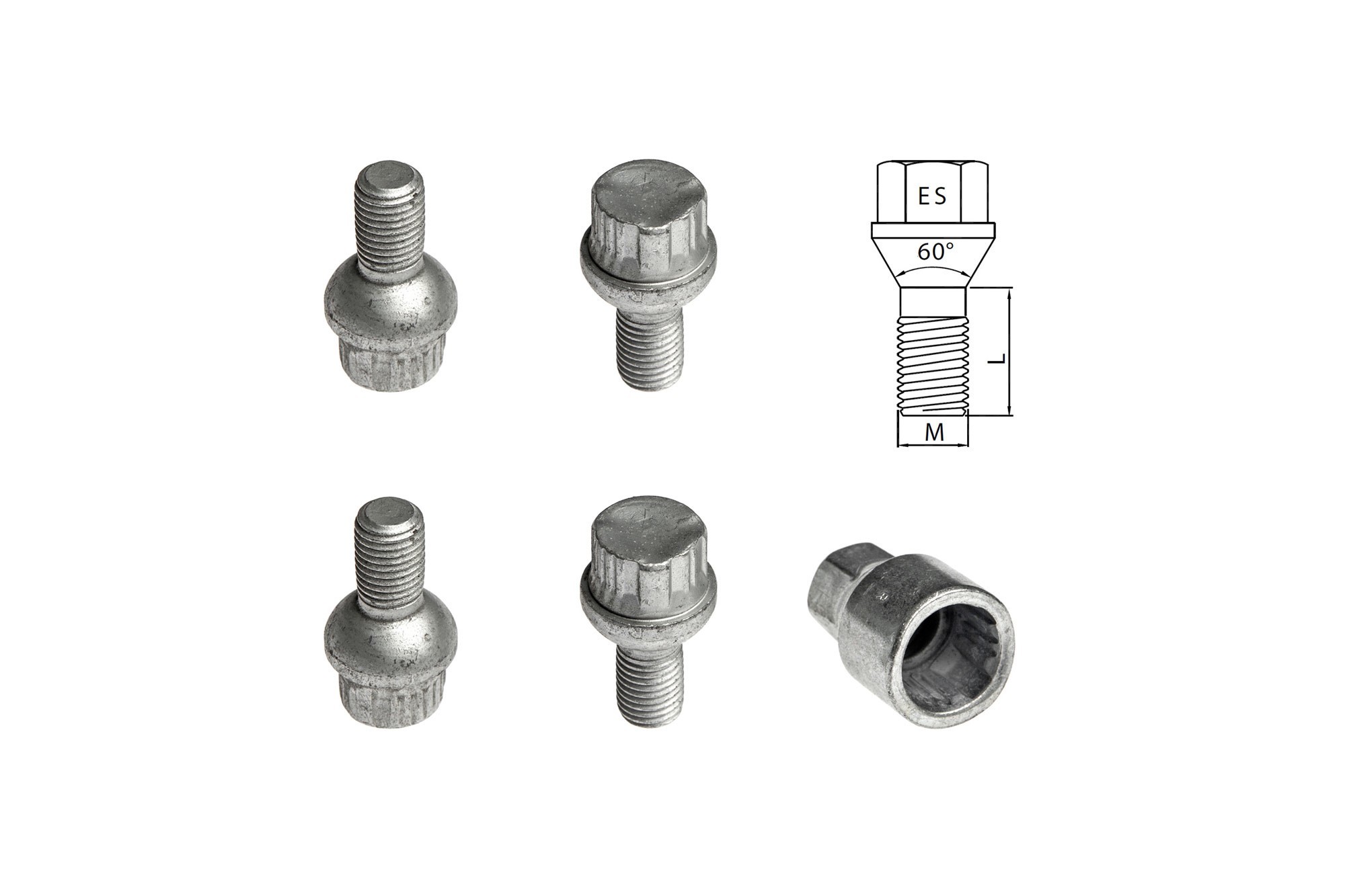 Комплект секретни болтове Farad серия Locky M12 X 1.5/L20/R12/ES17