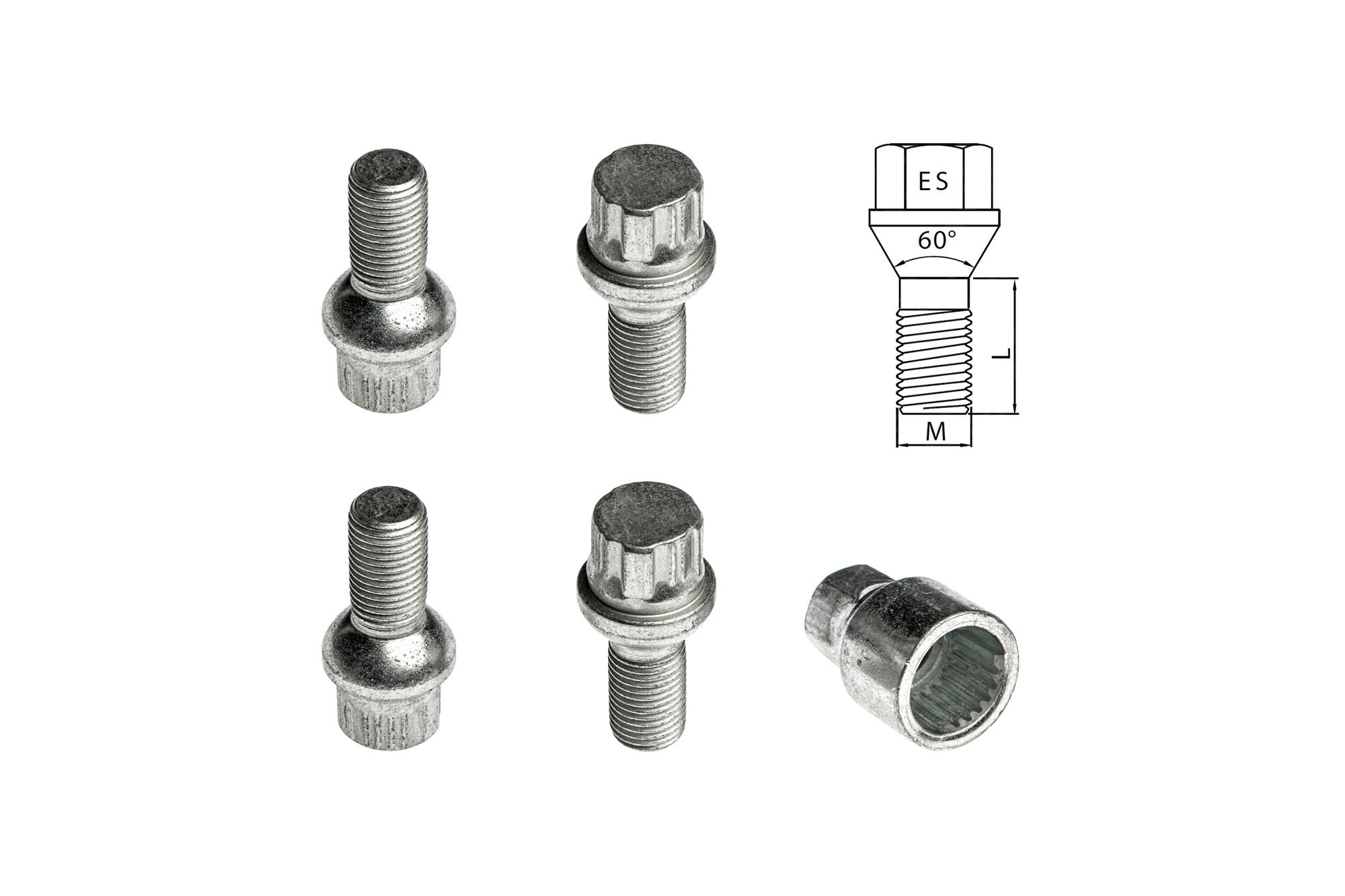 Комплект секретни болтове Farad серия Locky M14 X 1.5/L25/R13/ES17