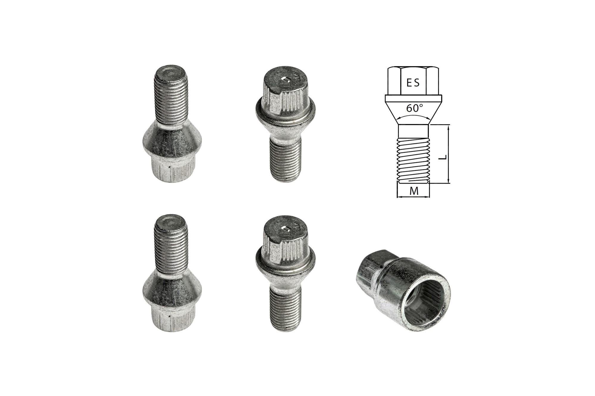 Комплект секретни болтове Farad серия Locky M14 X 1.5/L25/ES19