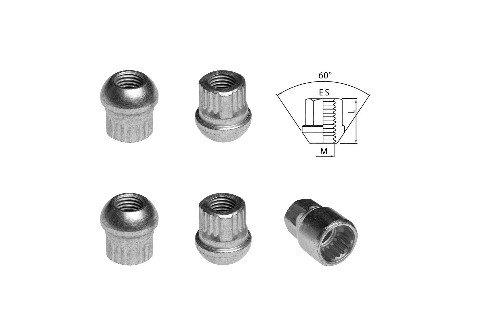 Комплект секретни гайки Farad серия Locky M12 X 1.5/F25/L25/R12/ES19