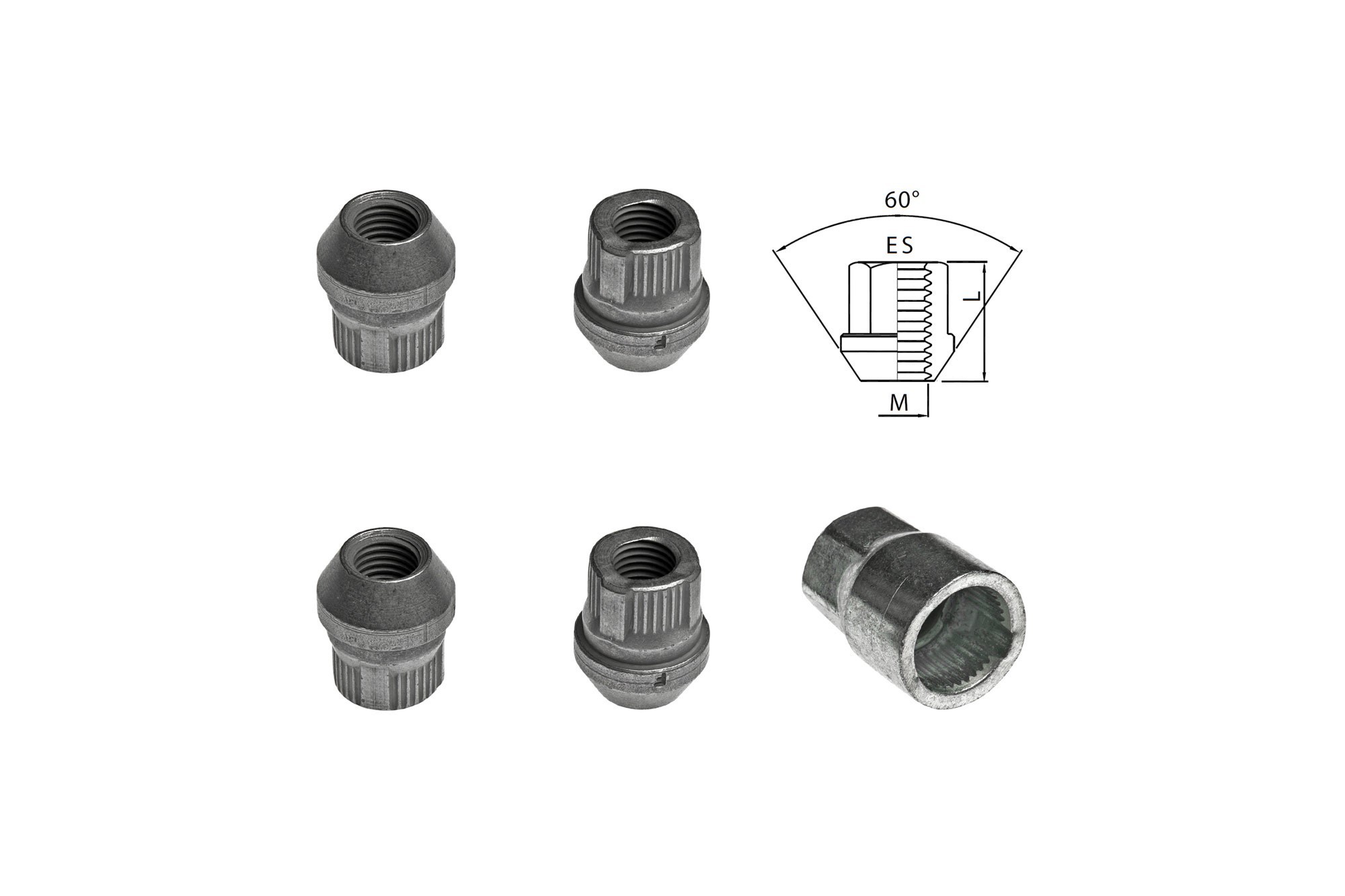 Комплект секретни гайки Farad серия Locky M12 X 1.5/L27/ES21