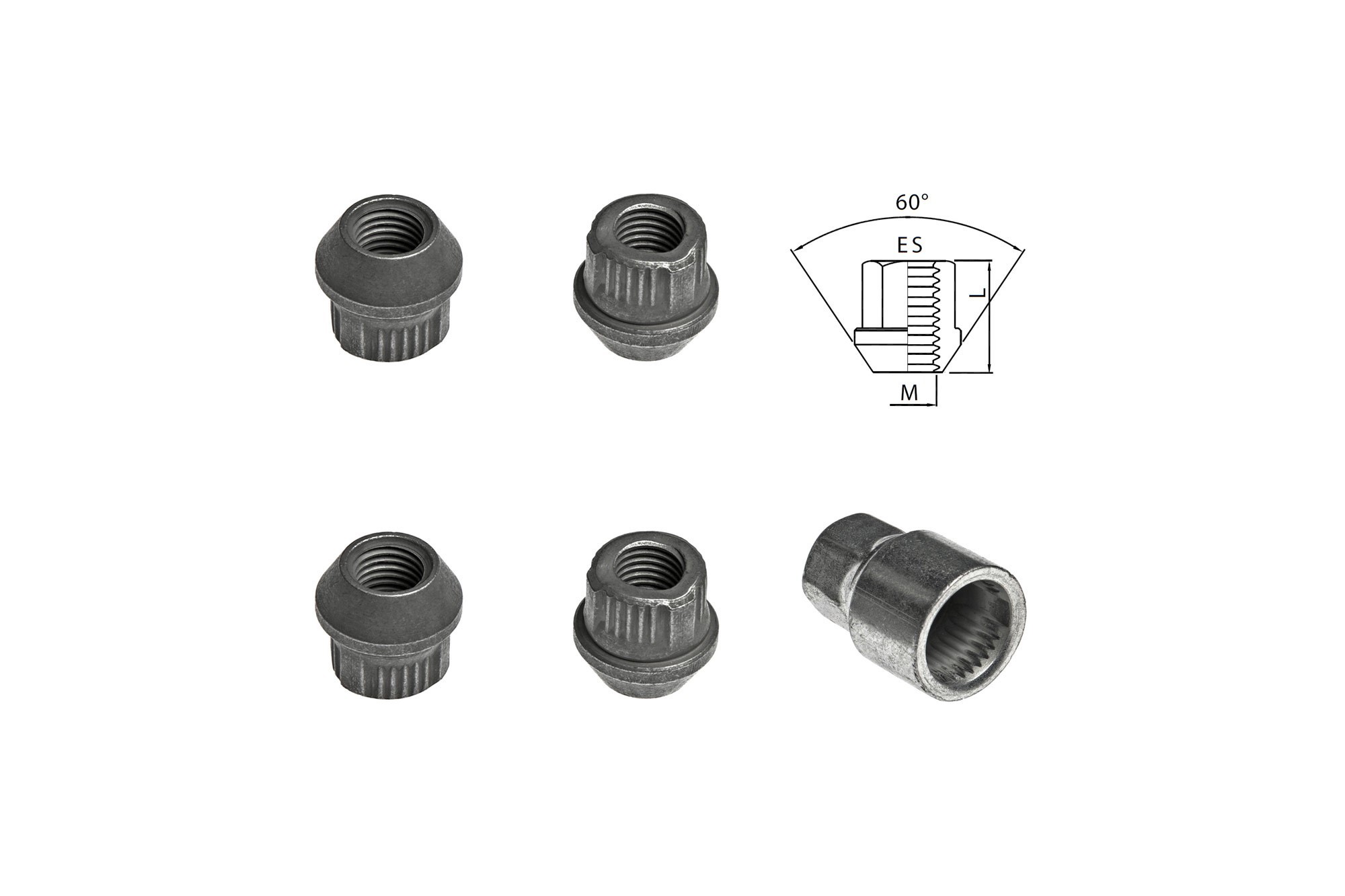 Комплект секретни гайки Farad серия Locky M12 X 1.5/L21/ES19
