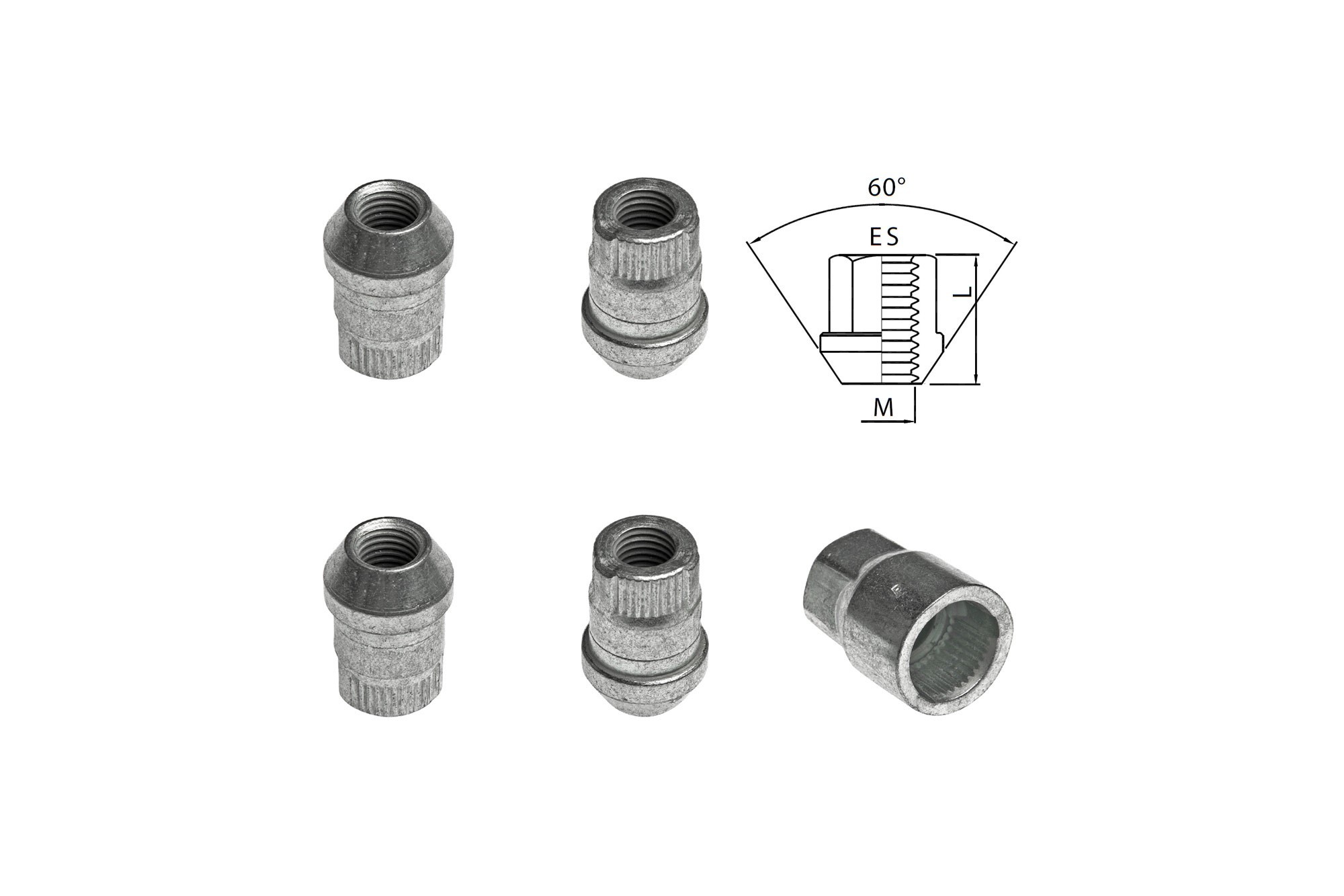 Комплект секретни гайки Farad серия Locky M12 X 1.5/L34/ES21