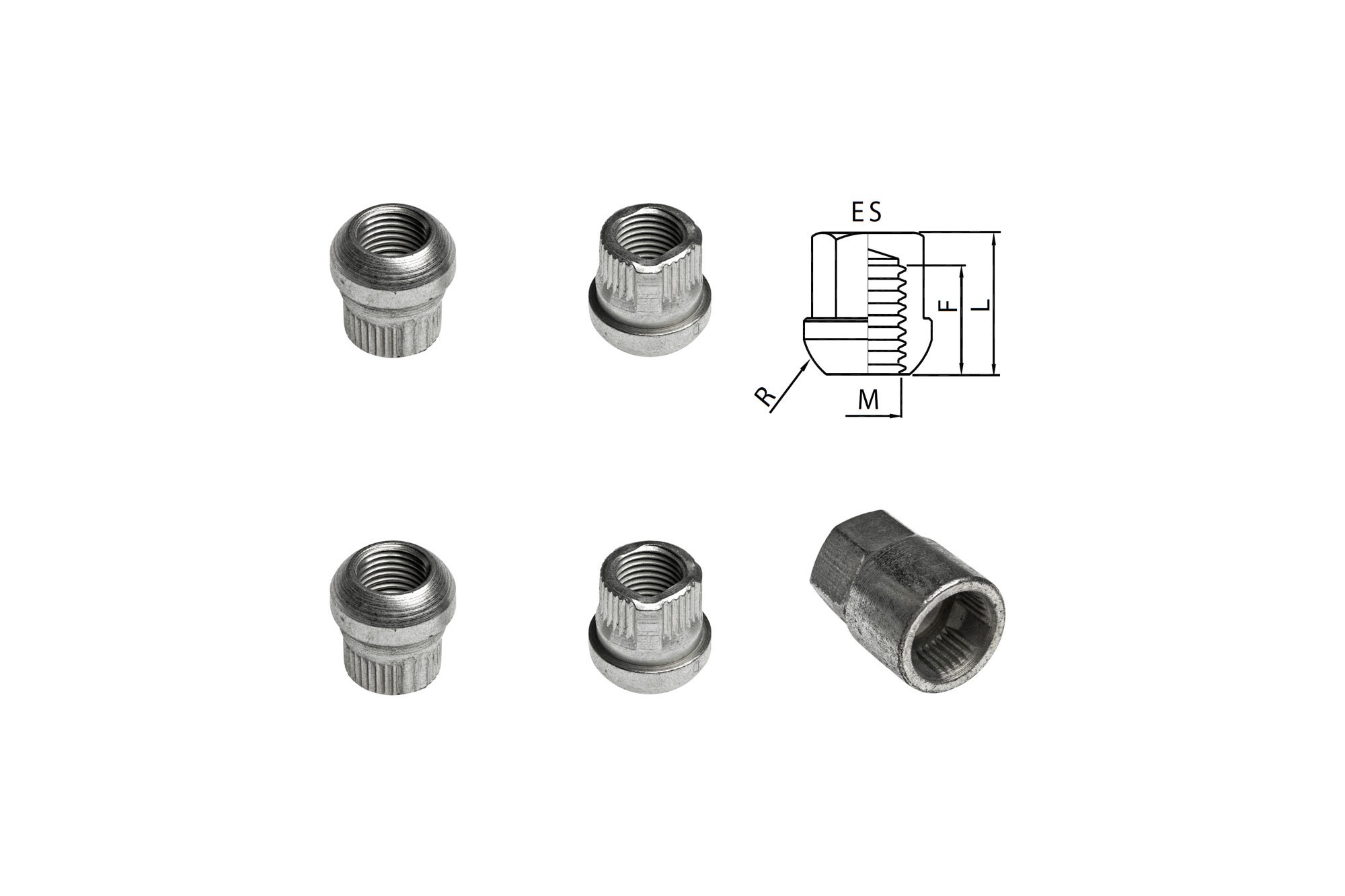 Комплект секретни гайки Farad серия Locky M14 X 1.5/F24/L24/R12/ES22