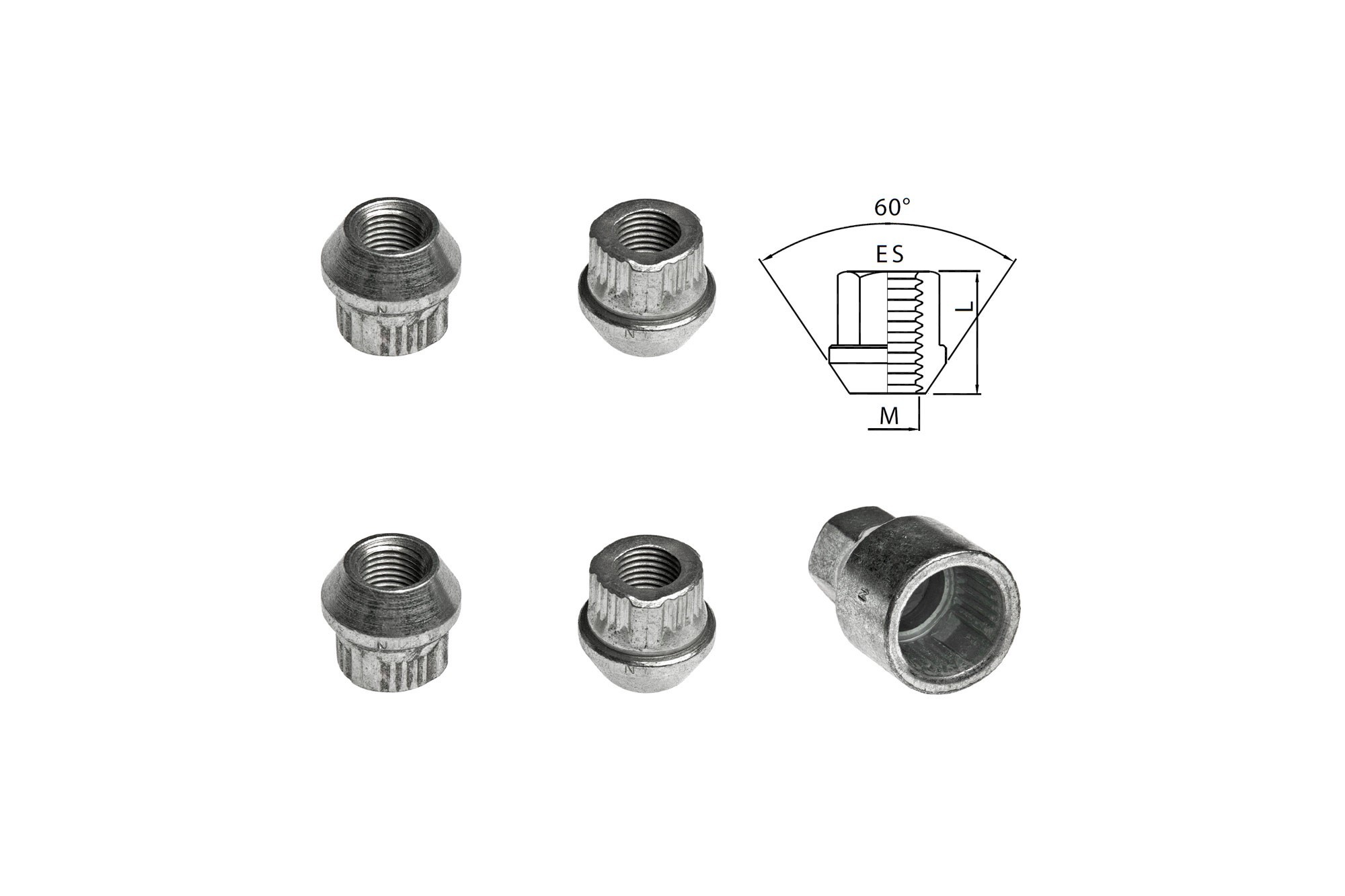 Комплект секретни гайки Farad серия Locky M12 X 1.25/L21/ES17