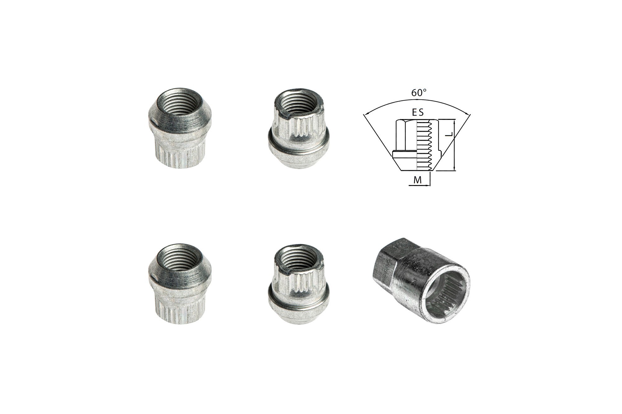 Комплект секретни гайки Farad серия Locky M14 X 1.5/L26/ES22