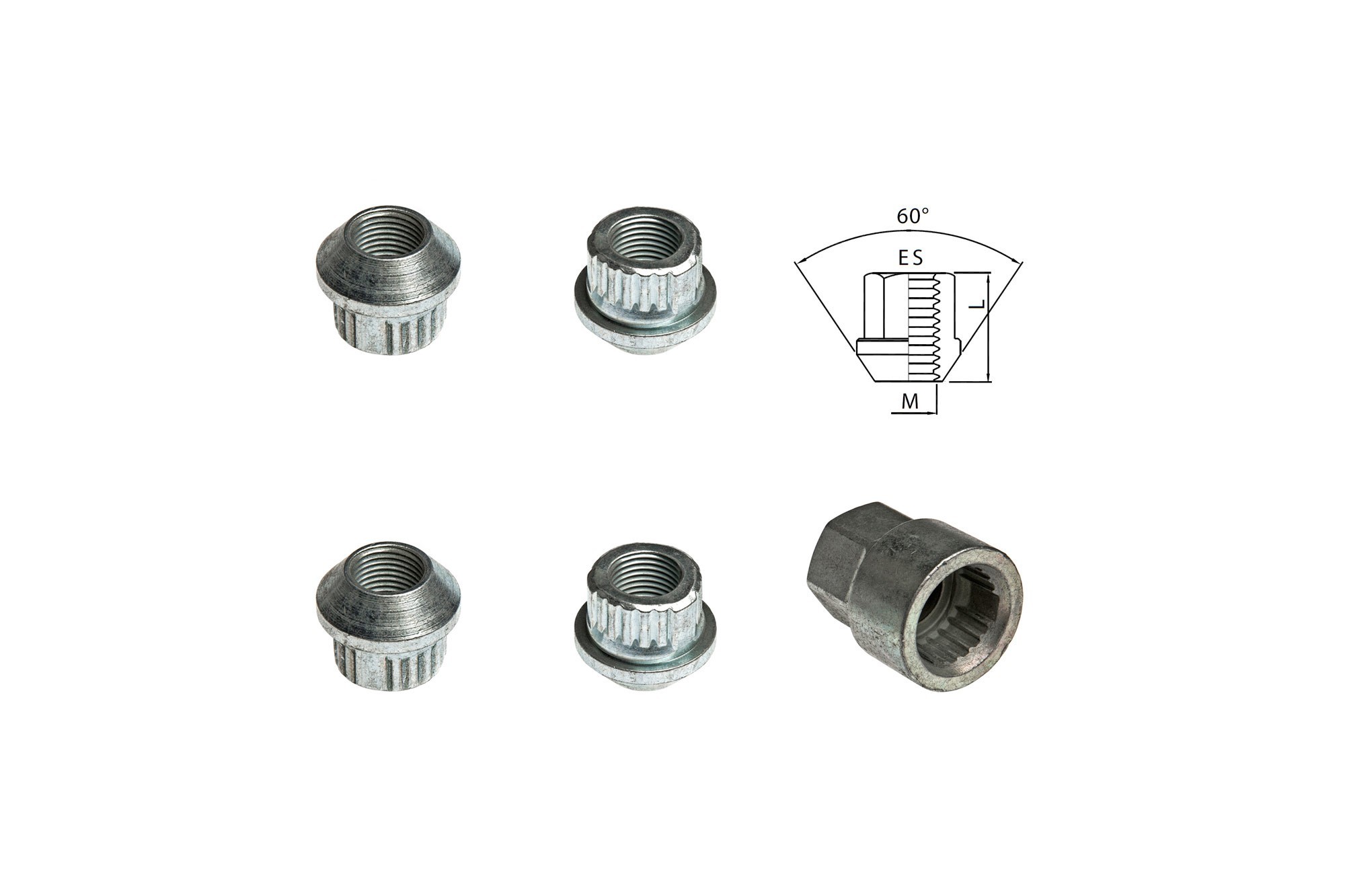 Комплект секретни гайки Farad серия Locky M16 X 1.5/L25/ES27
