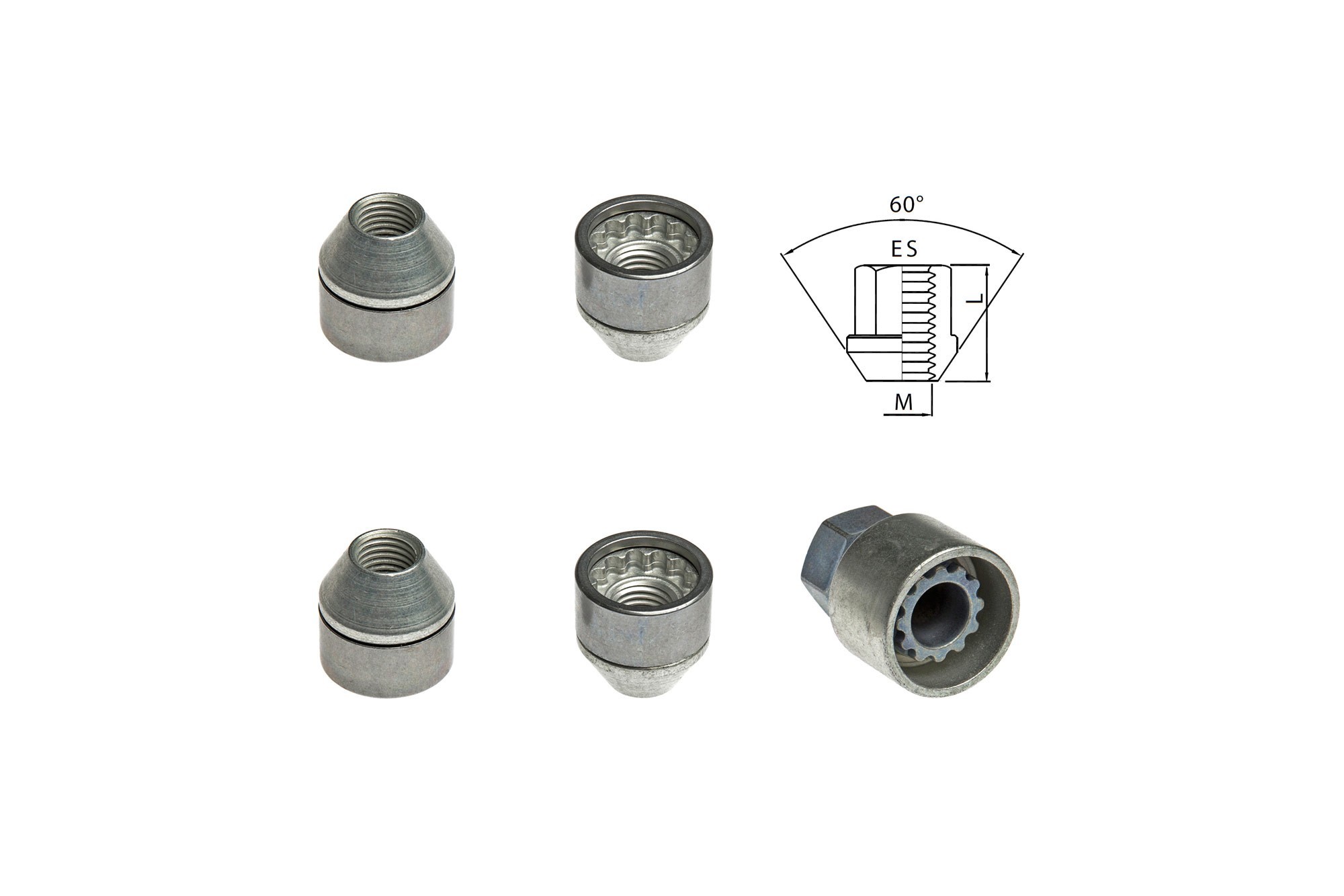 Комплект секретни гайки Farad серия Starlock M12 X 1.5/L25/ES21/F18
