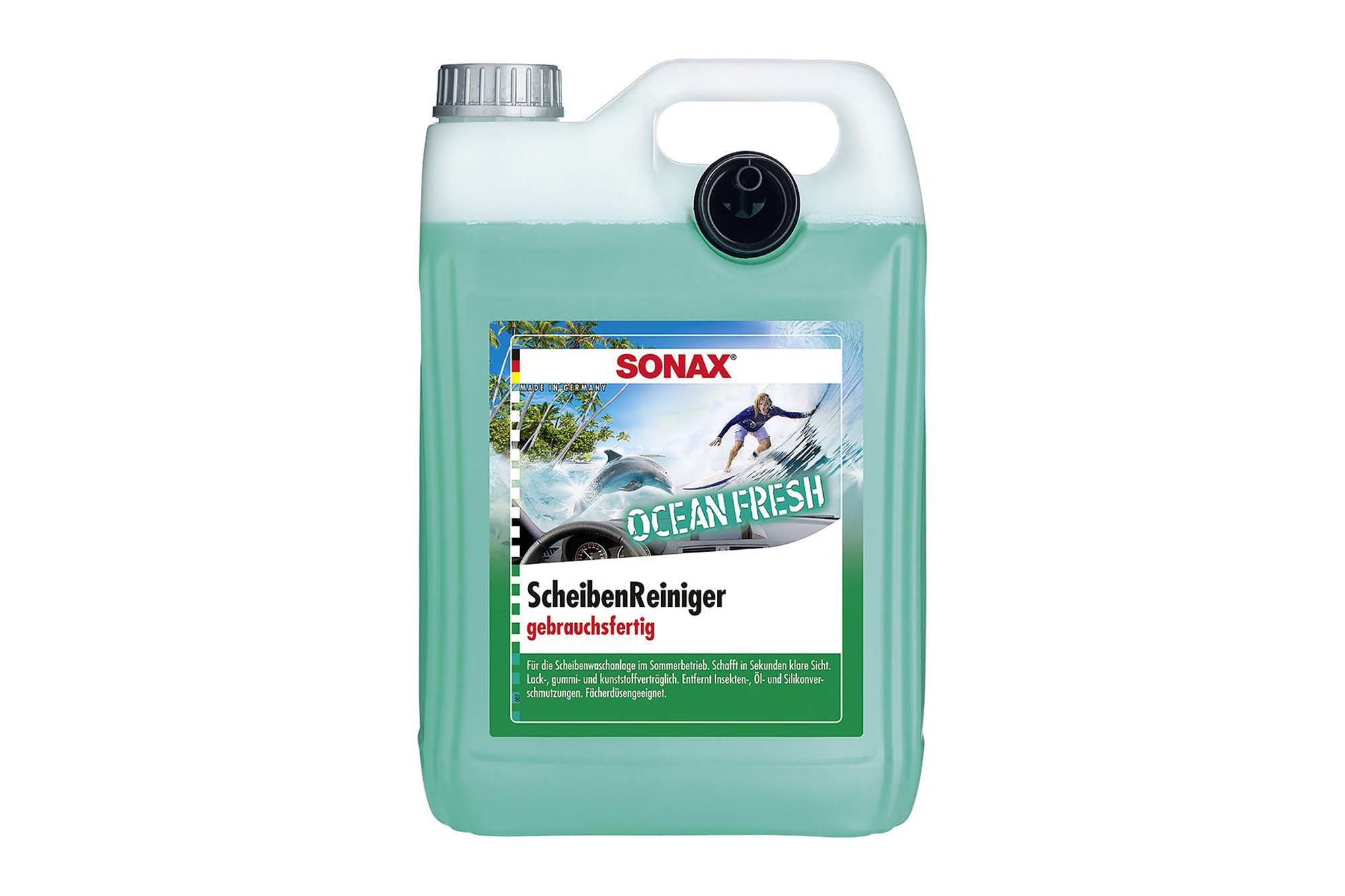 Лятна течност Sonax за чистачки 5L - с аромат на океан