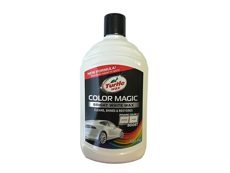 Бяла полираща паста Turtle wax с коректор за автомобили 500ml