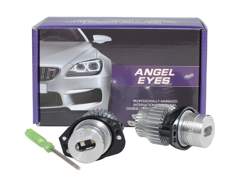 Комплект LED лампи M-tech за фабрични ангелски очи за BMW серия 3 E90, E91 2005-2008, 12V, 40W, 6000K, 2 броя