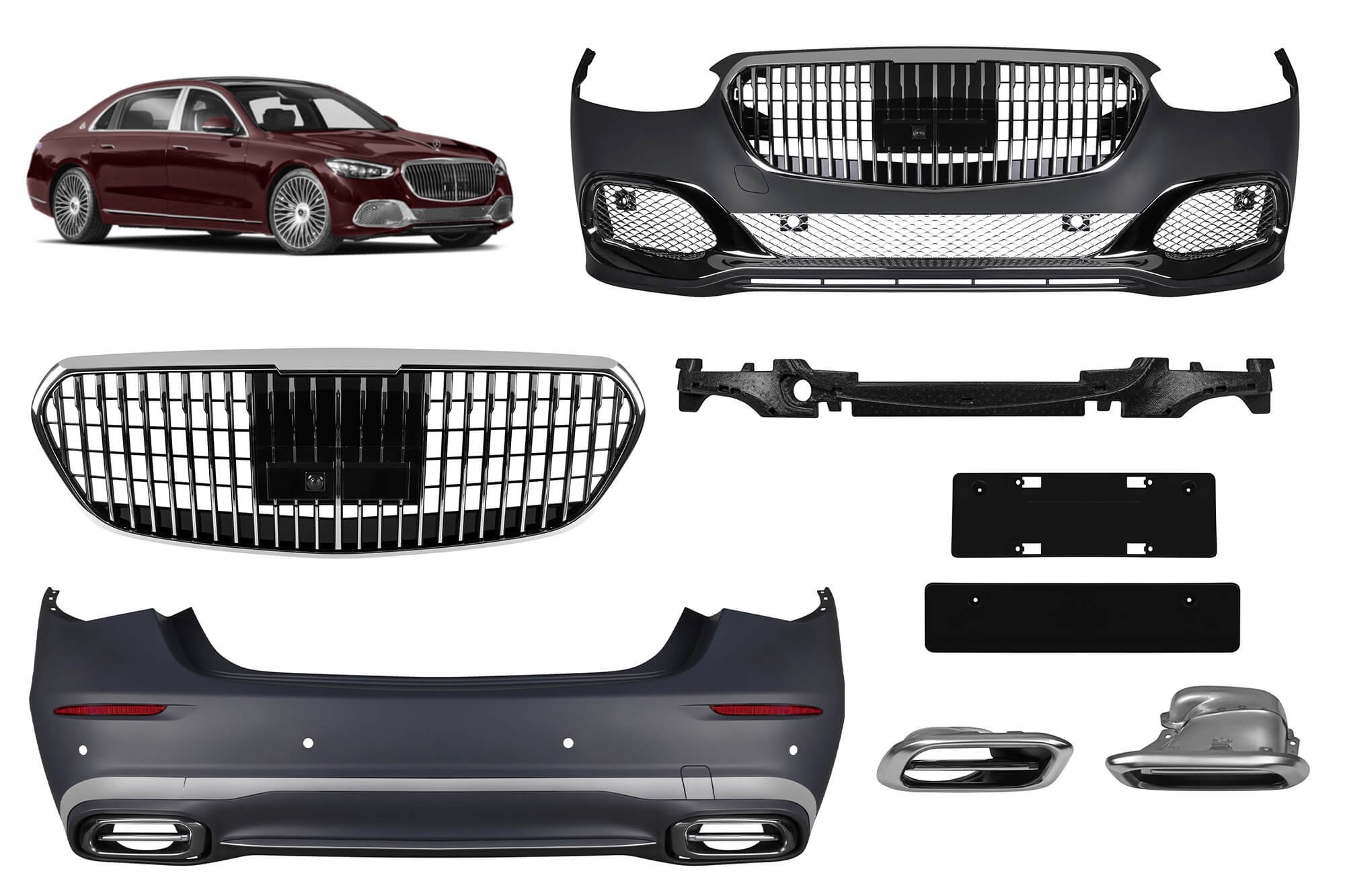Тунинг пакет съвместим с Mercedes S класа W223 след 2020 година