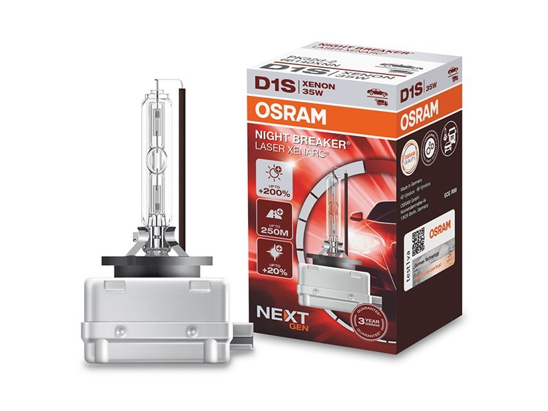 Ксенонова лампа Osram D1S Night Breaker Laser Next Gen 85V, 35W, PK32D-2, 4500K, 3200lm