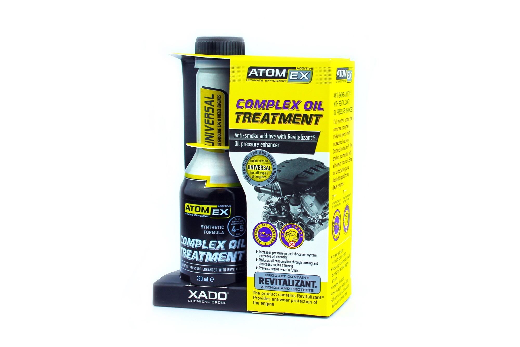 Добавка Xado Atomex Complex Oil Treatment за спиране на дима 250ml