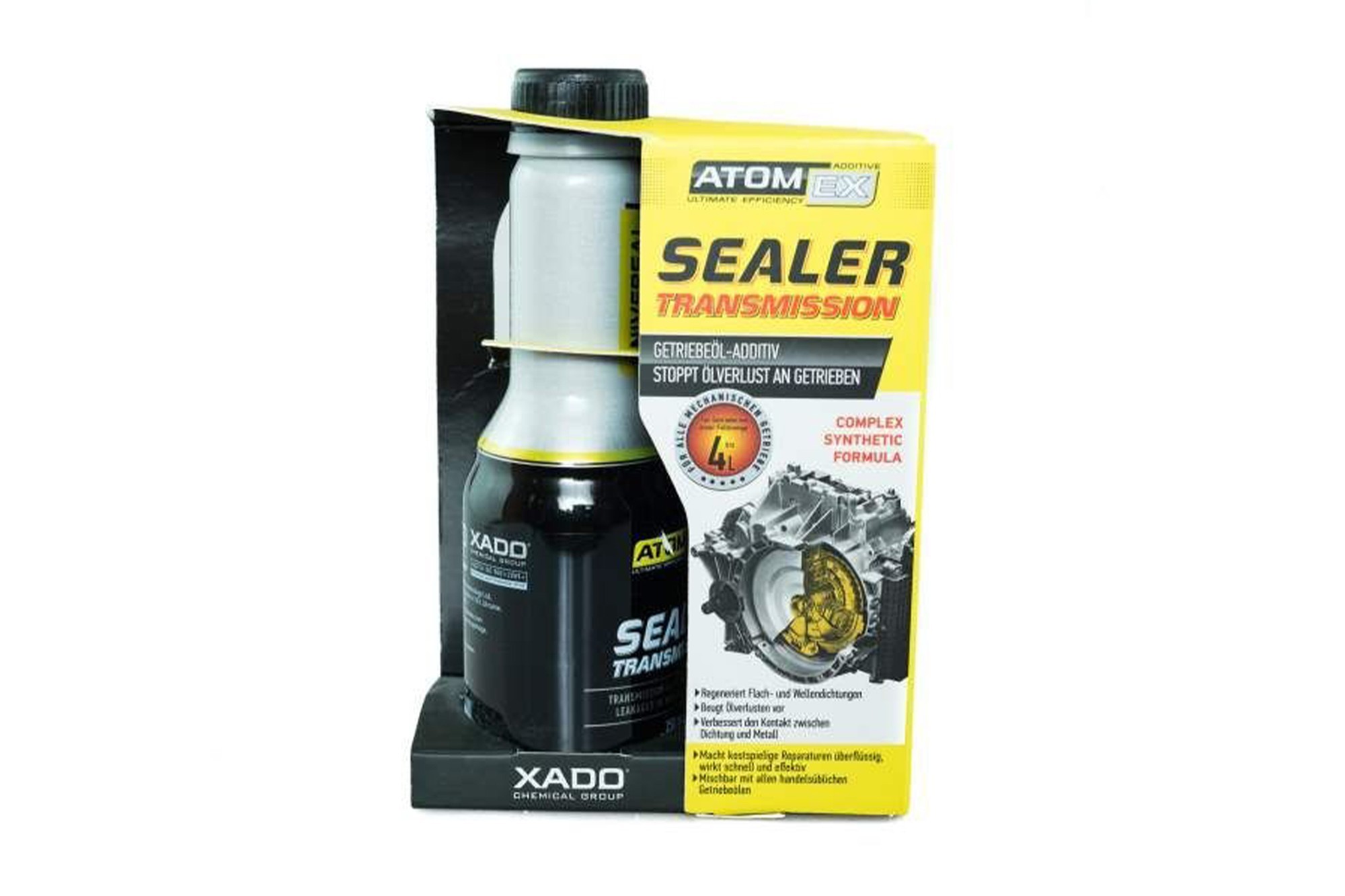 Добавка Xado Atomex Sealer Transmission за спиране на течове в скоростната кутия 250ml