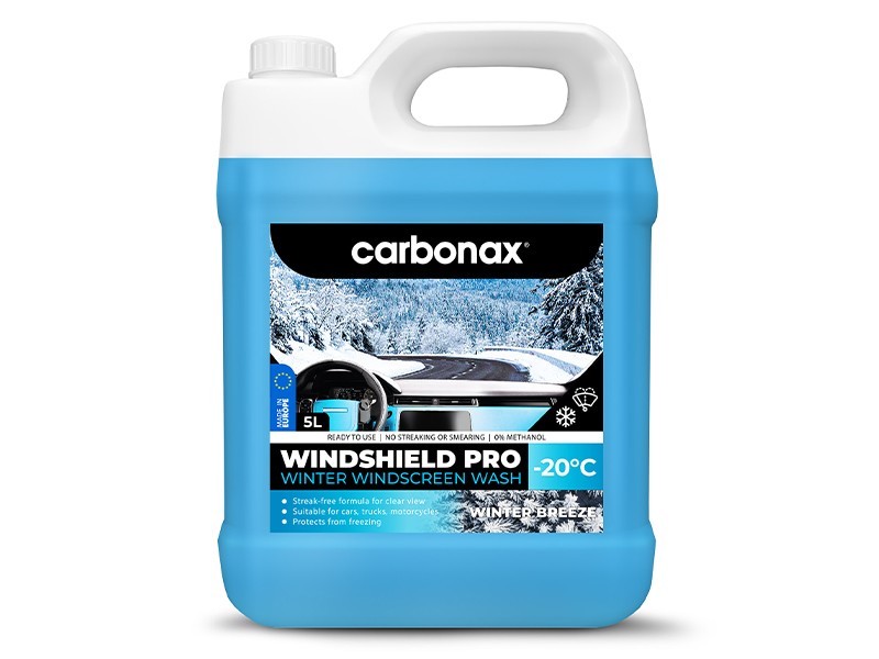 Зимна течност Carbonax Windshield PRO за чистачки -20C 5L готова за употреба