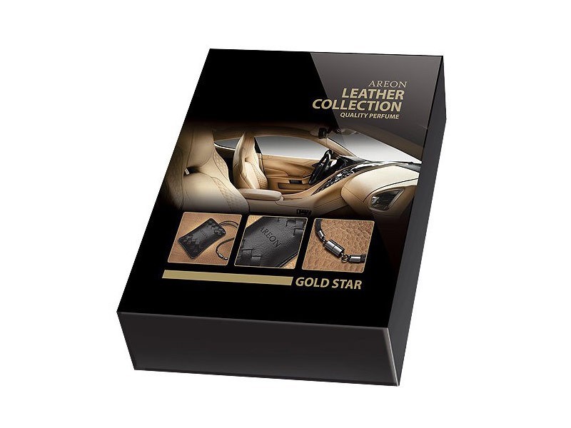 Ароматизатор Areon, серия Leather Collection, аромат Gold Star