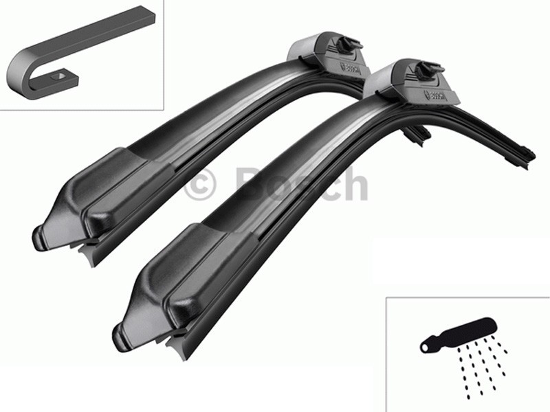 Комплект автомобилни чистачки BOSCH Aerotwin AR 703 S, 700мм + 650мм, с вградена миеща дюза за вода