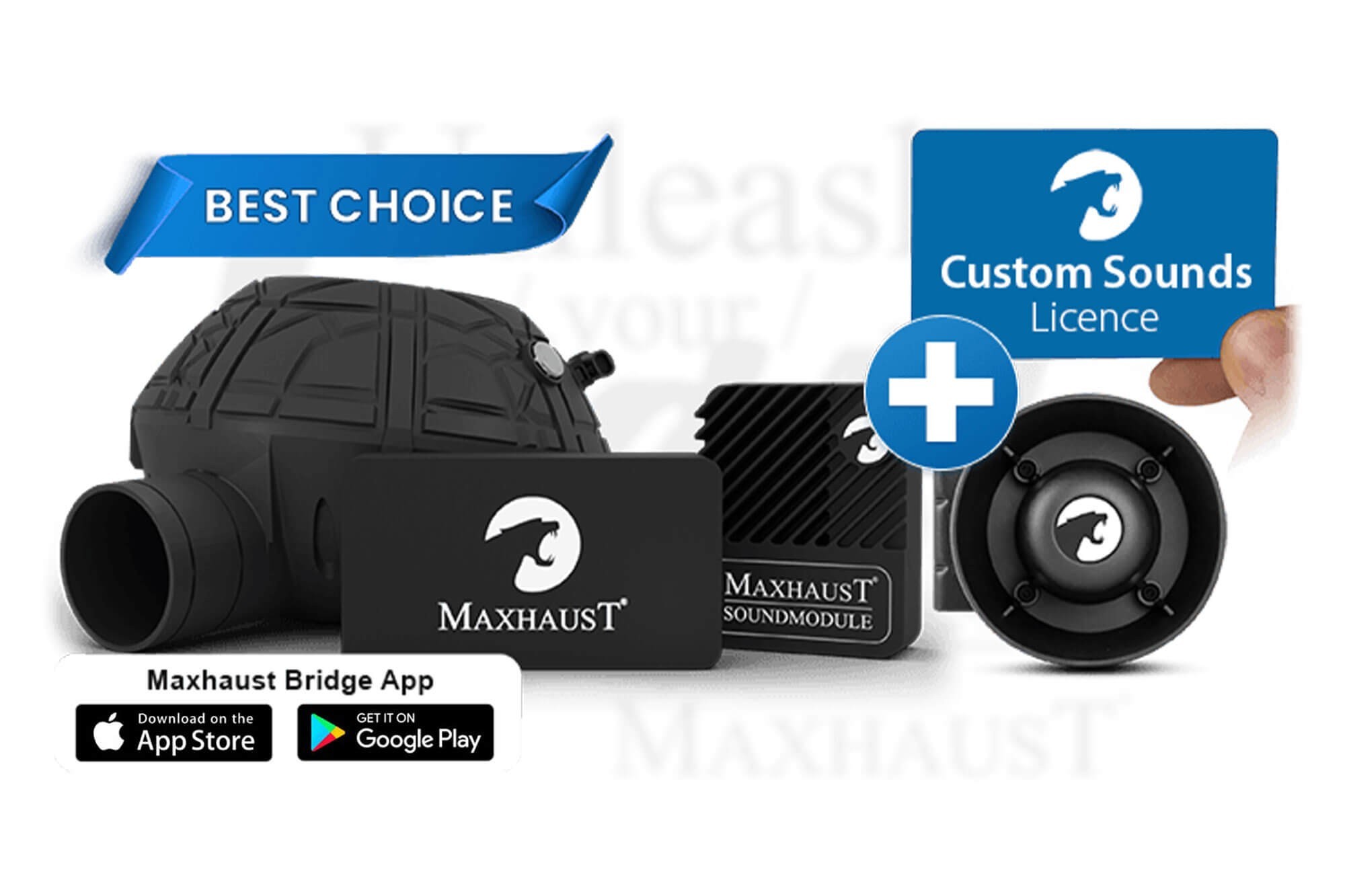 Комплект звуков симулатор MaxhausT версия 4 Active Sound за ауспух с High Speaker, Deep Speaker и Bridge модул