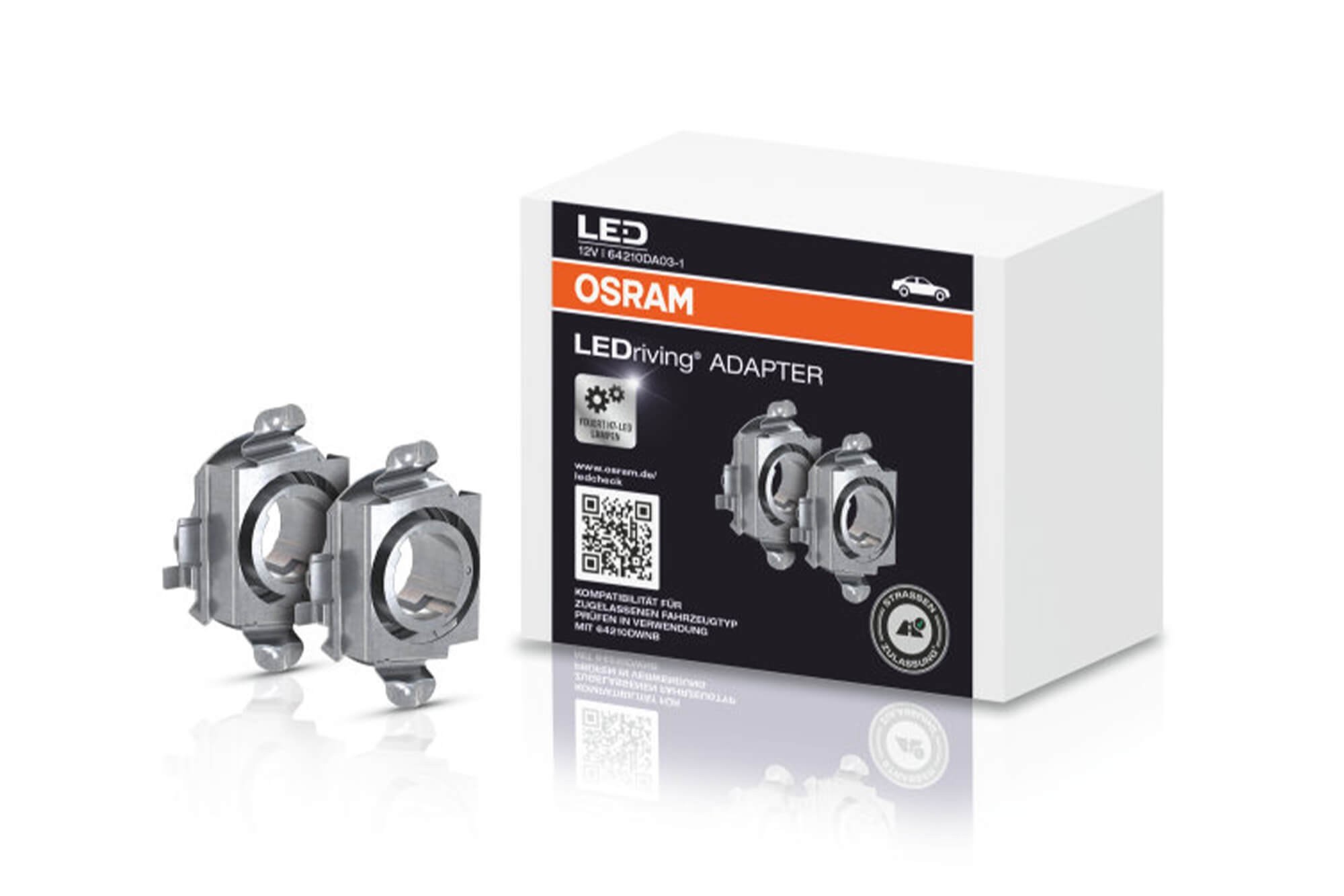 Комплект 2 броя бази Osram за LED крушка H7 за Mercedes, VW и Opel