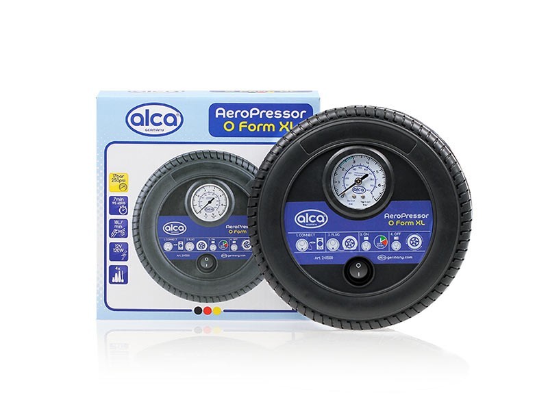 Компресор ALCA тип автомобилна гума 12V, 17 bar