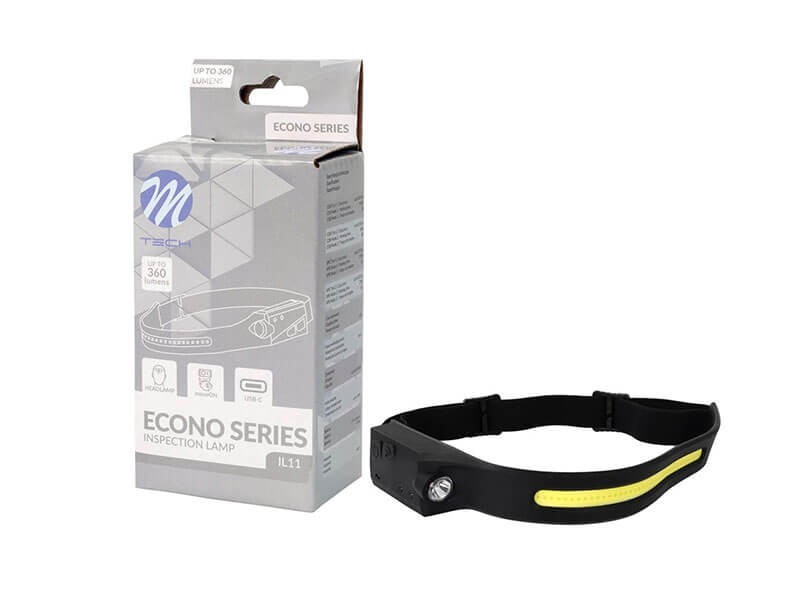 LED професионална сервизна лампа M-tech тип челник 360lm, 6500K, 3.7V, 1200mAh