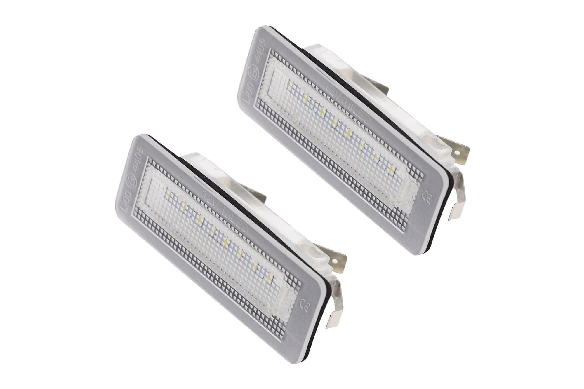 Комплект LED плафони за регистрационен номер на Smart ForTwo 1999-2007, ляв и десен