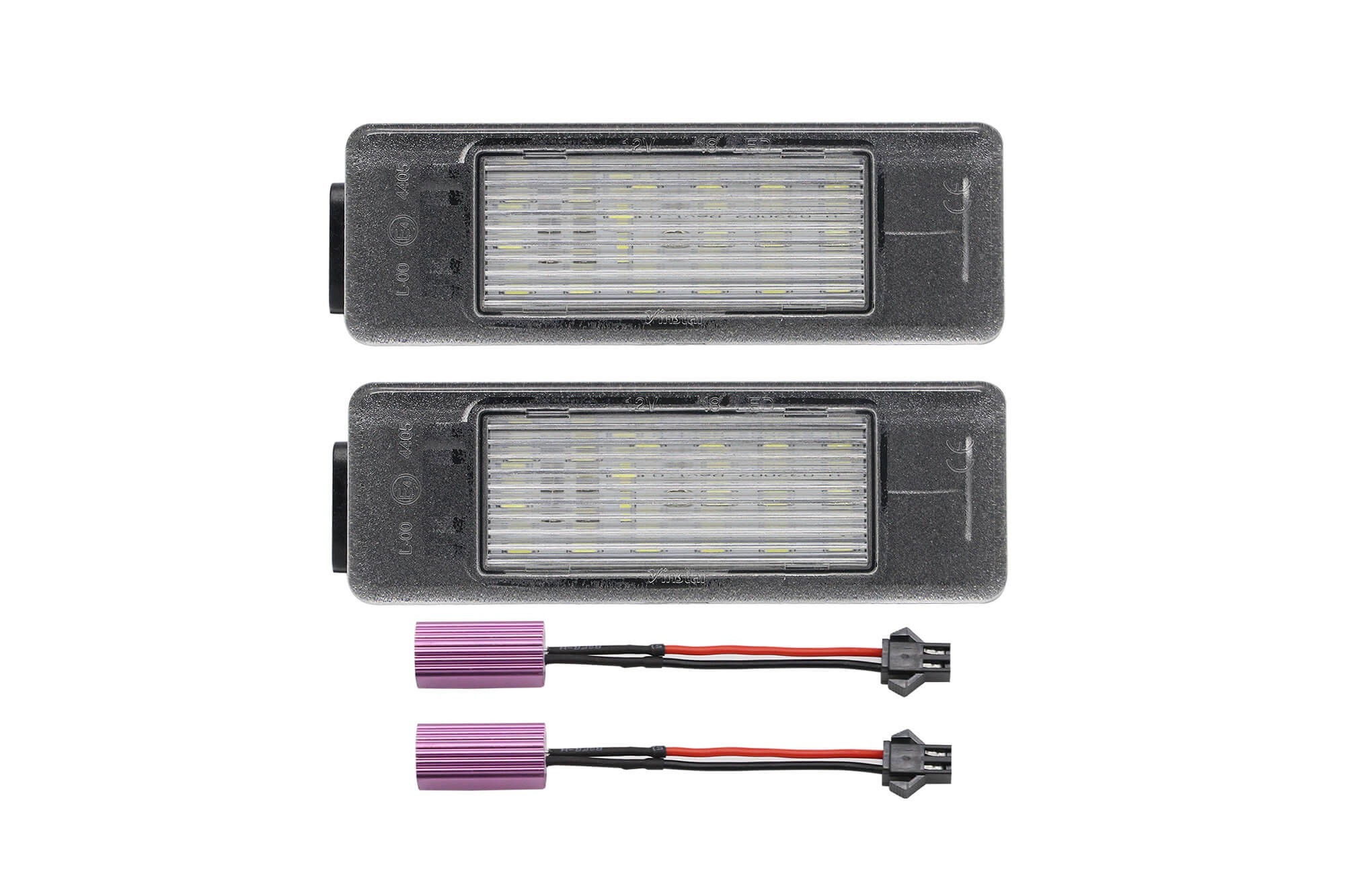 Комплект LED плафони за регистрационен номер на Mercedes Sprinter W906 2006-2018, Vito/Viano W639 2003-2014, Nissan Navara, Pathfinder, Note, ляв и десен