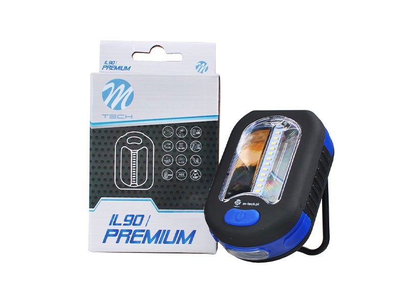 LED сервизна лампа M-tech на батерии тип AA, 250lm, 2.4W, 6000K