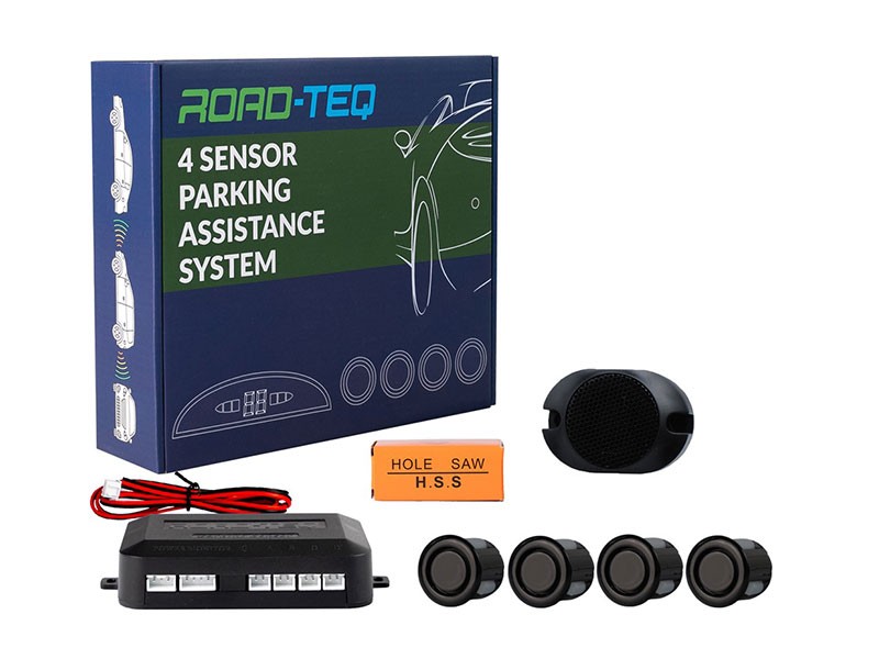 Парктроник система M-tech със зумер, 4 черни датчика, 18mm