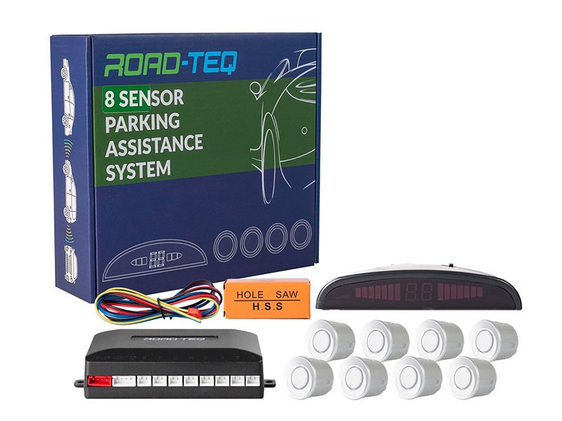 Парктроник система M-tech с LED дисплей, 8 сиви датчика, 22mm