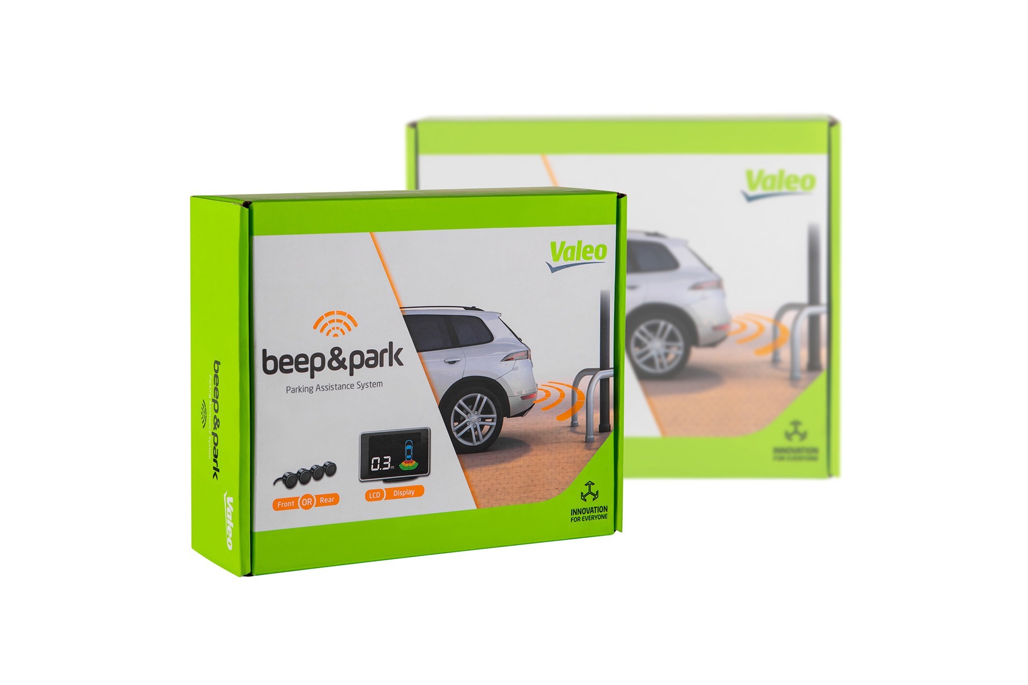Парктроник система Valeo Beep&Park™ с индикационен дисплей с 4 черни датчика
