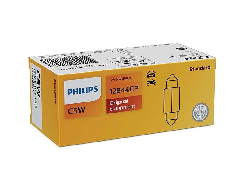 Халогенна крушка Philips C5W Standard 12V, 5W, SV8.5, 1 брой