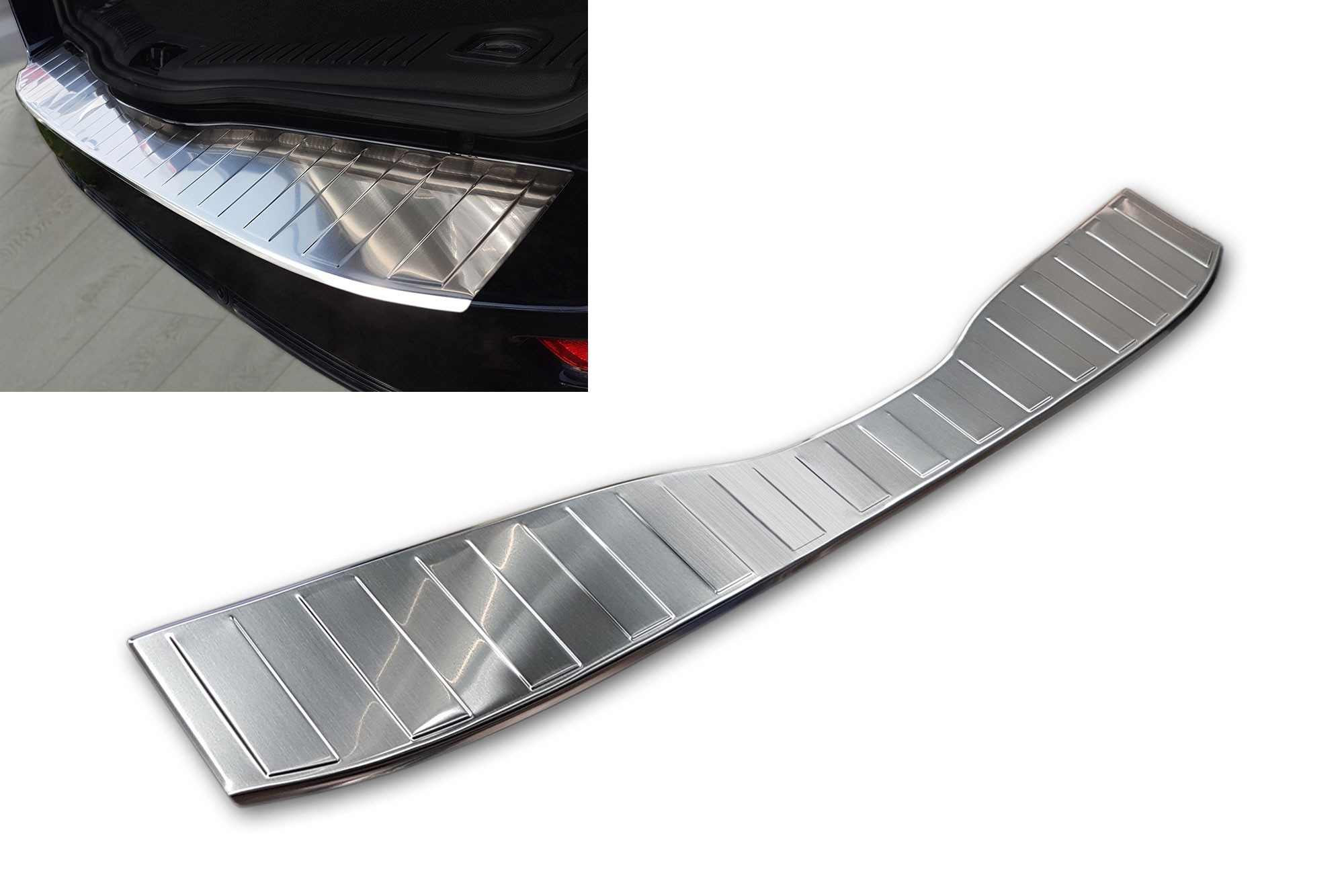 Протектор Avisa за задна броня на Ford Mondeo комби 2010-2014, хром
