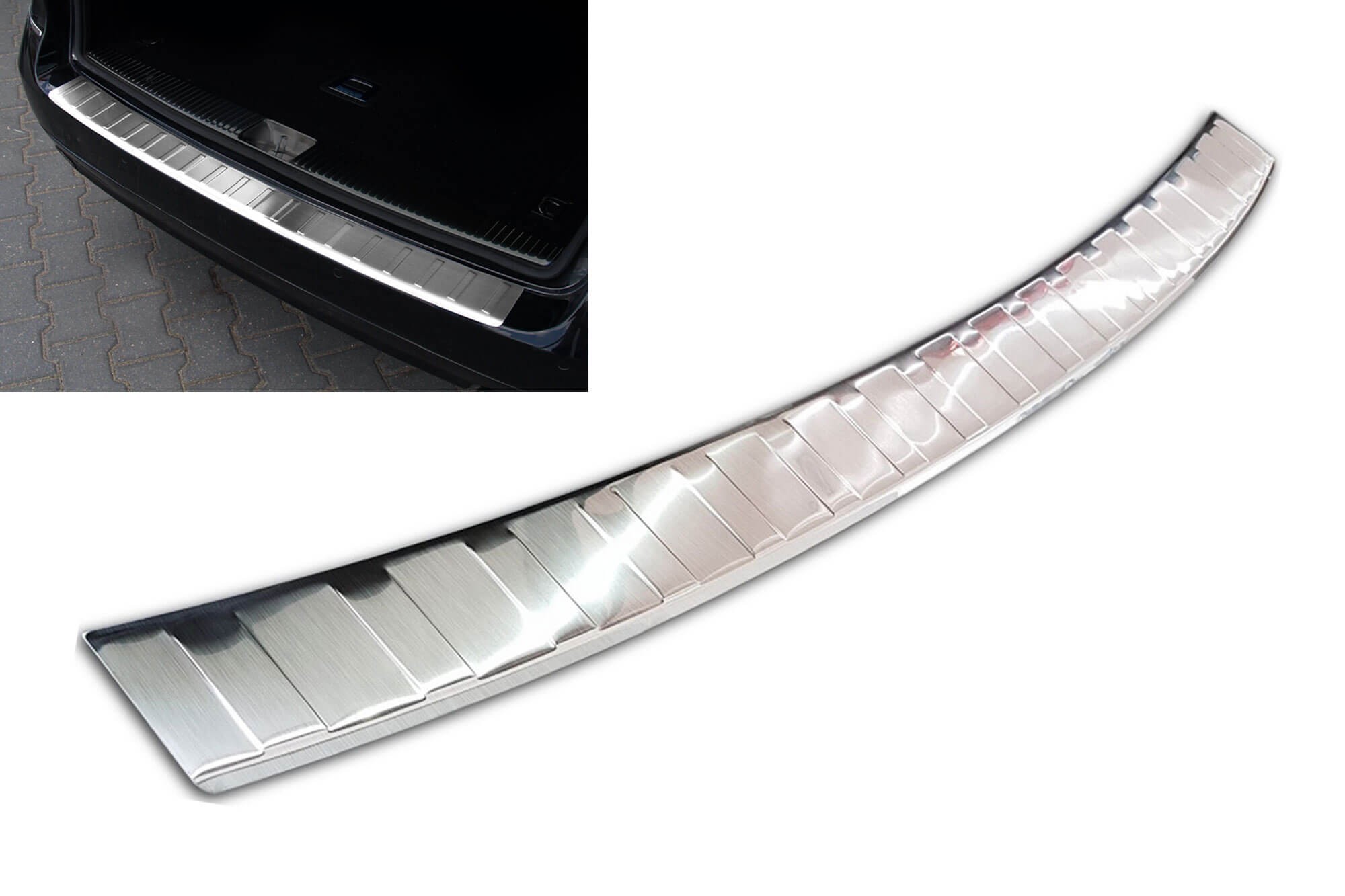 Протектор Avisa за задна броня на Mercedes E класа S212 комби 2009-2013, хром