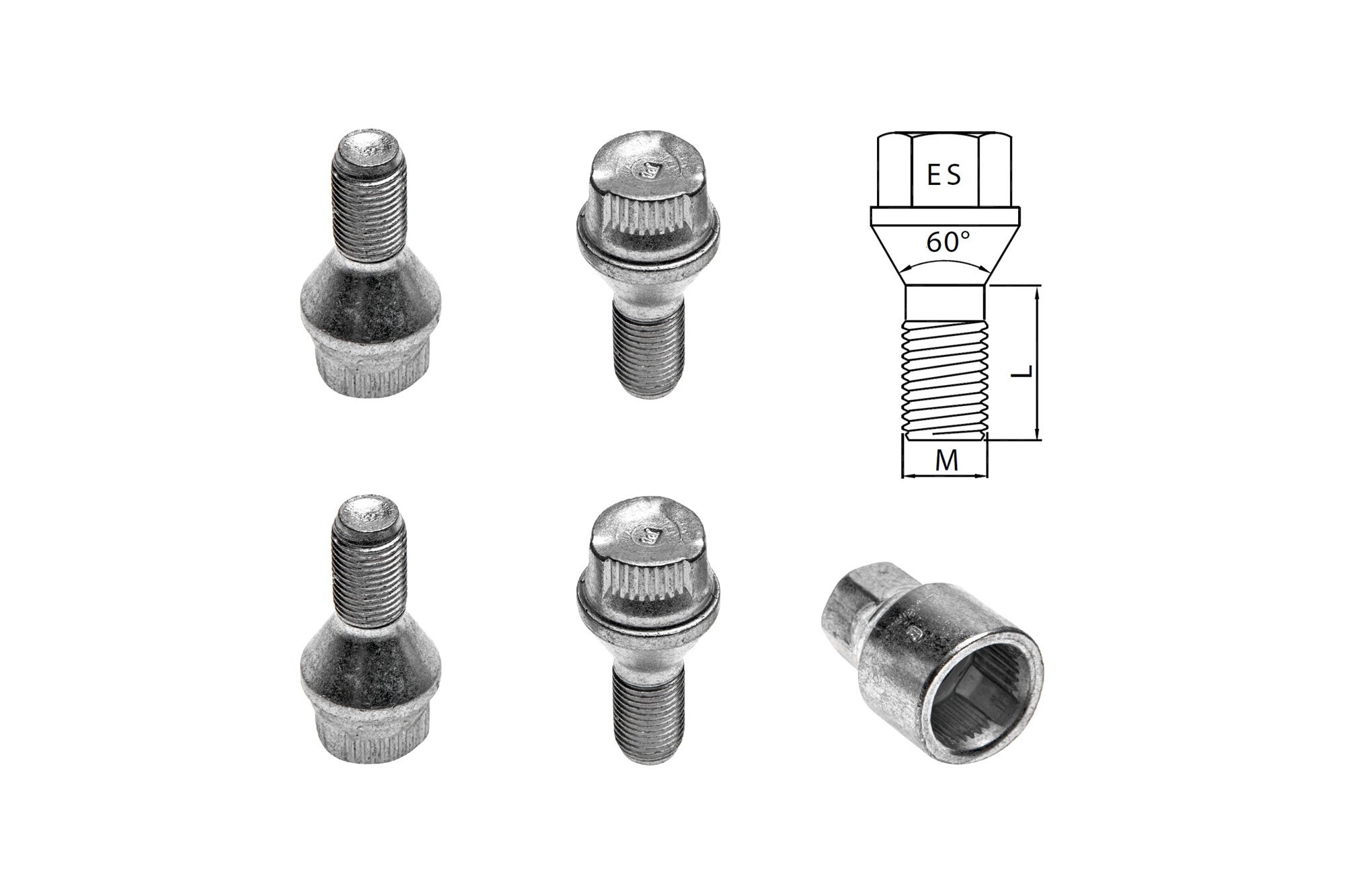 Комплект секретни болтове Farad серия Locky M12 X 1.25/L22/ES17