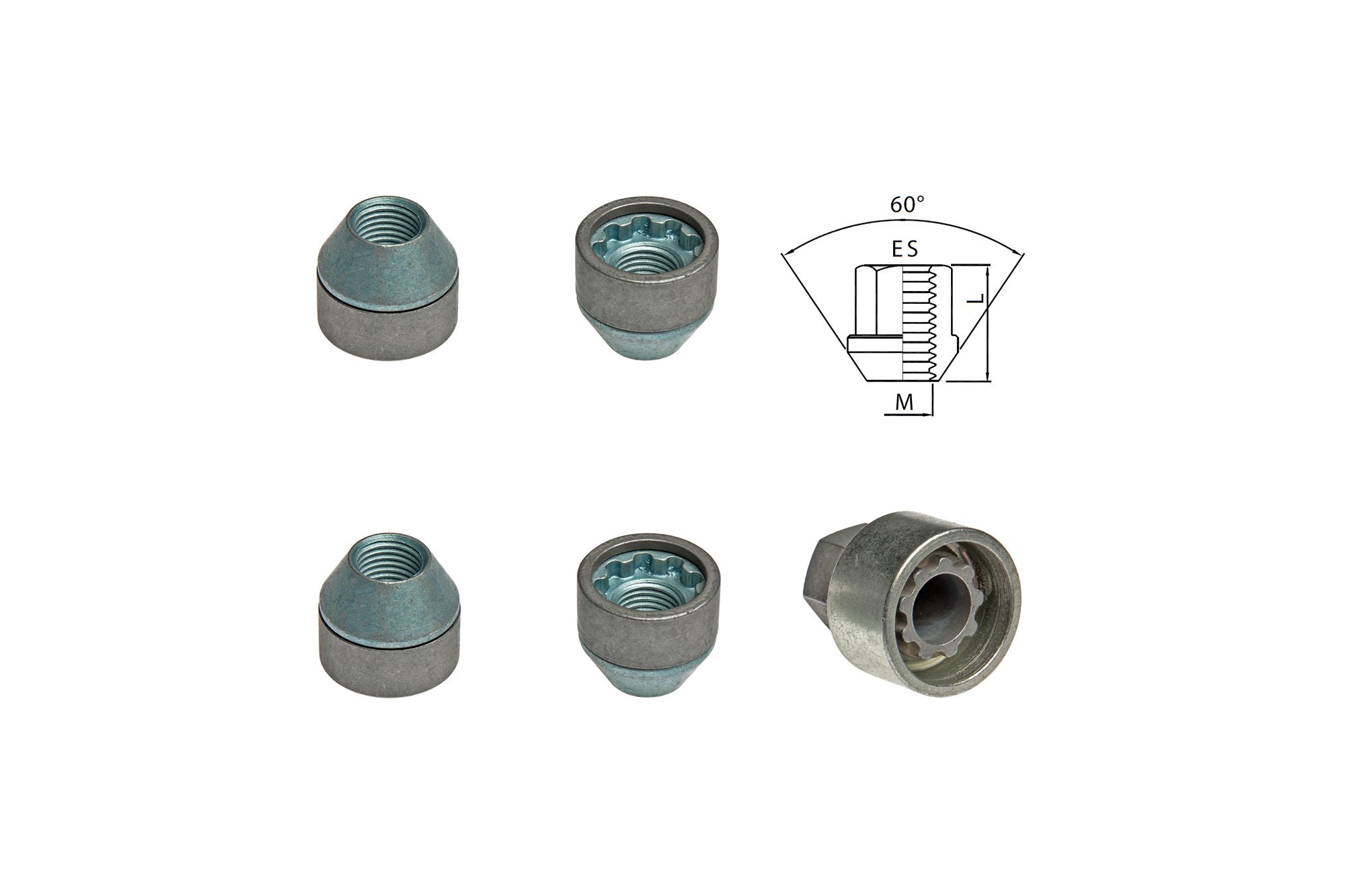 Комплект секретни гайки Farad серия Starlock M14 X 1.5/L25/ES21