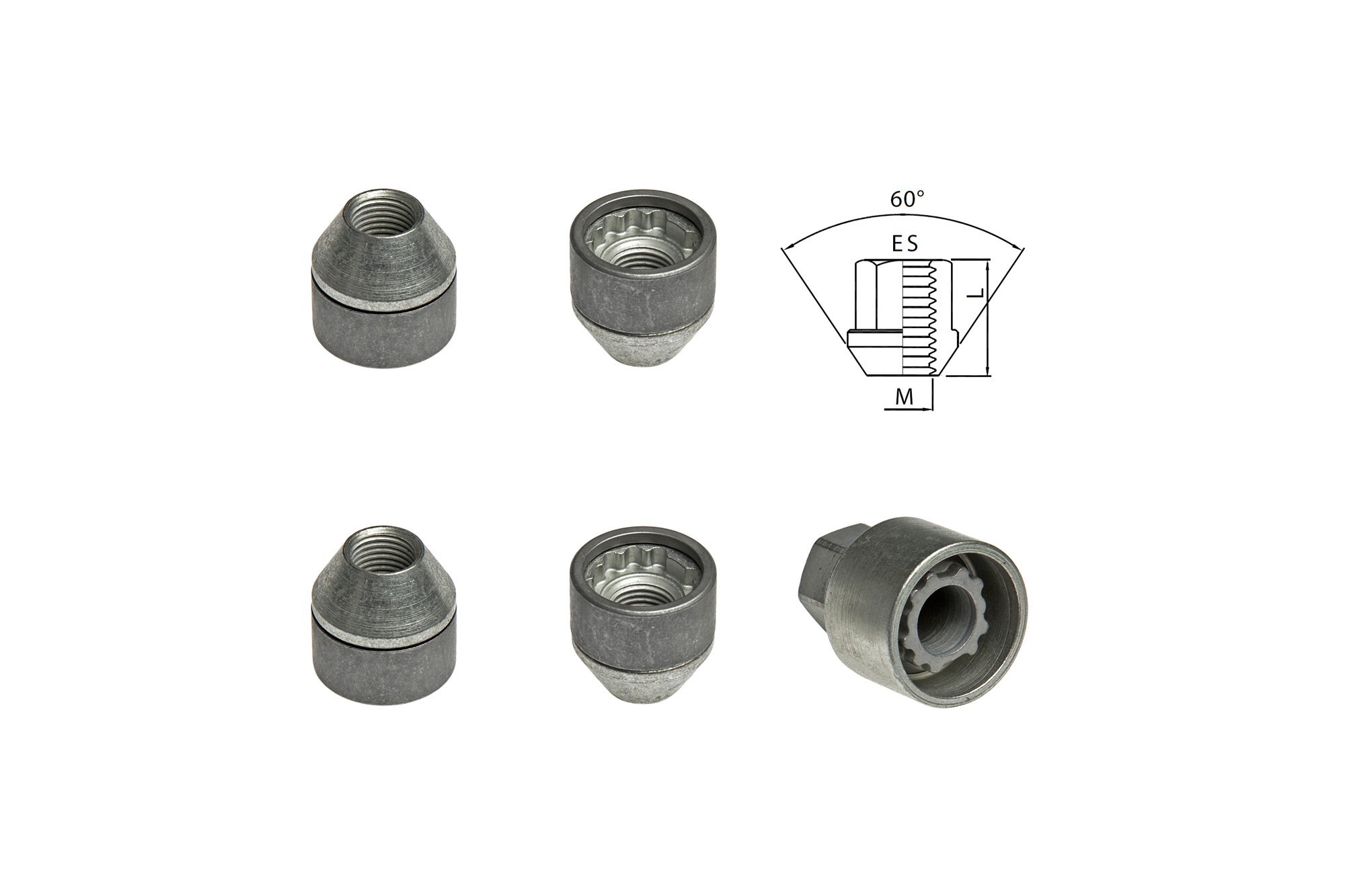 Комплект секретни гайки Farad серия Starlock M12 X 1.25/L25/ES19