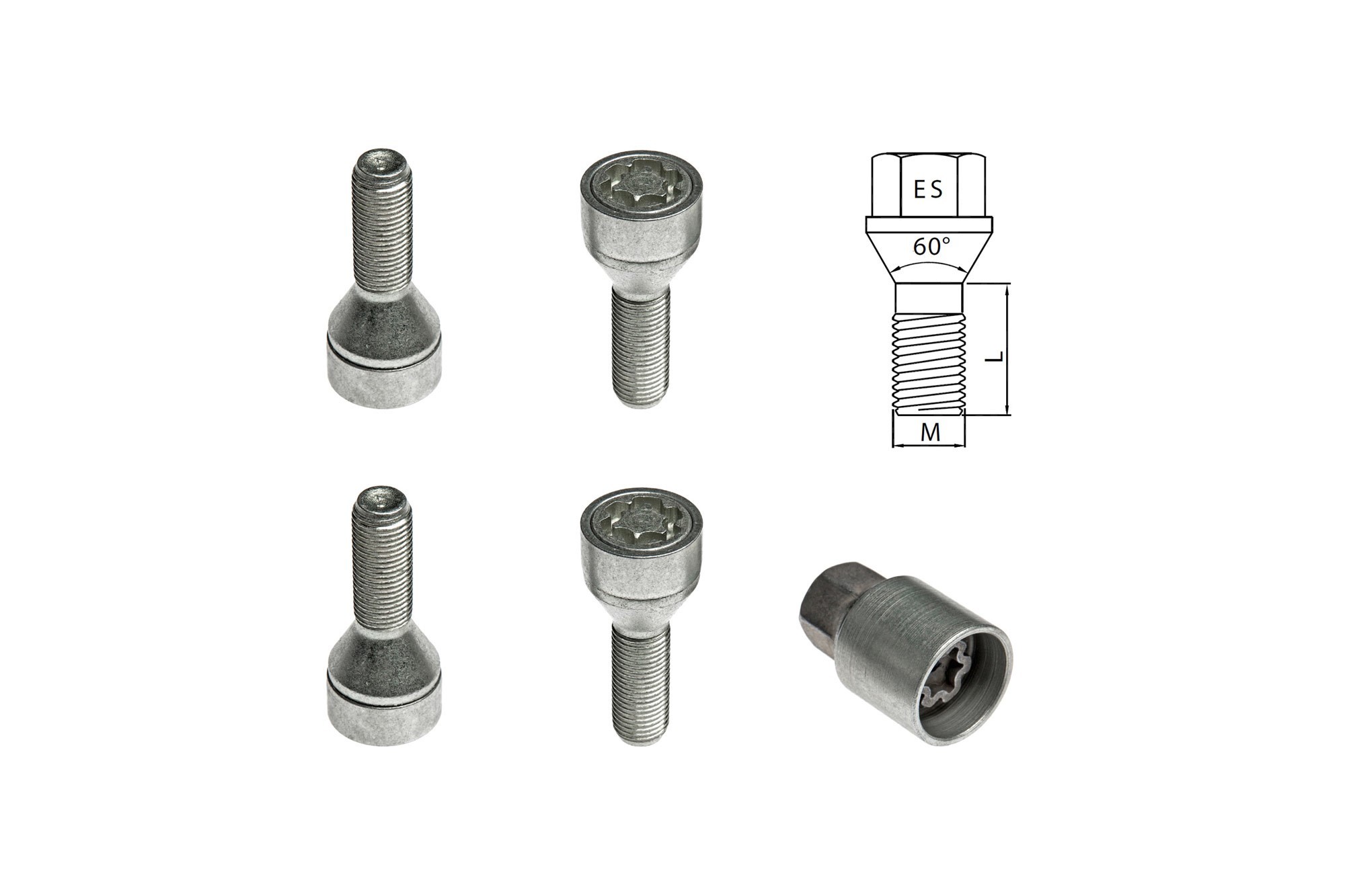 Комплект секретни болтове Farad серия Starlock M12 X 1.25/L31/ES19