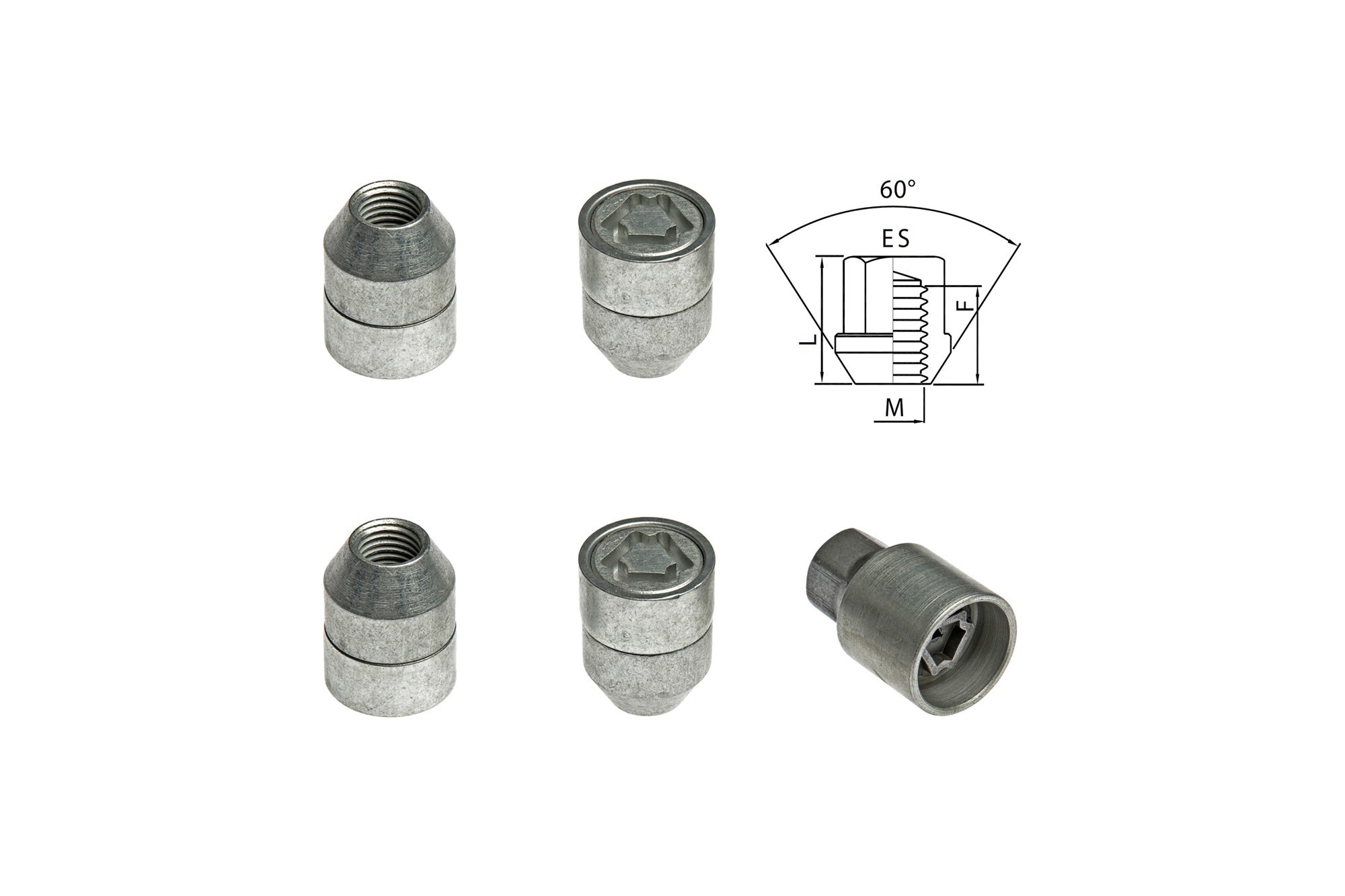 Комплект секретни гайки Farad серия Starlock M12 X 1.5/F21/L30/ES19