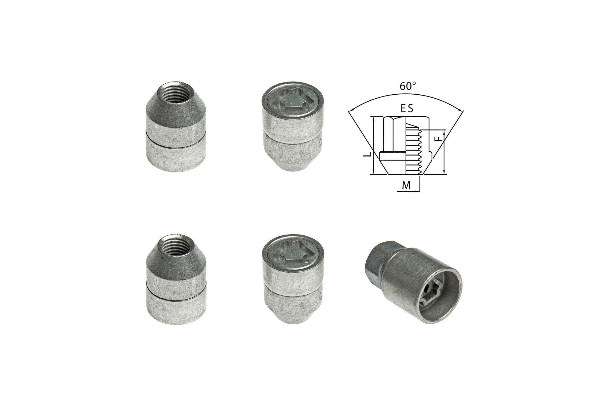Комплект секретни гайки Farad серия Starlock M12 X 1.5/F21/L30/ES21