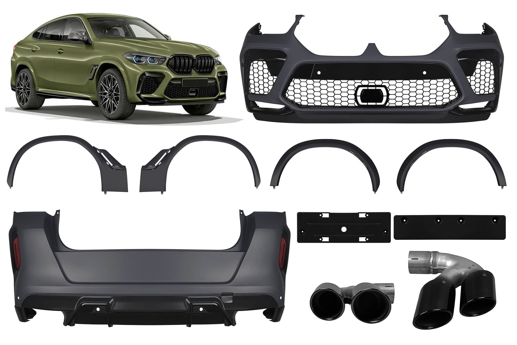 X6M пакет съвместим с BMW X6 G06 след 2020 година