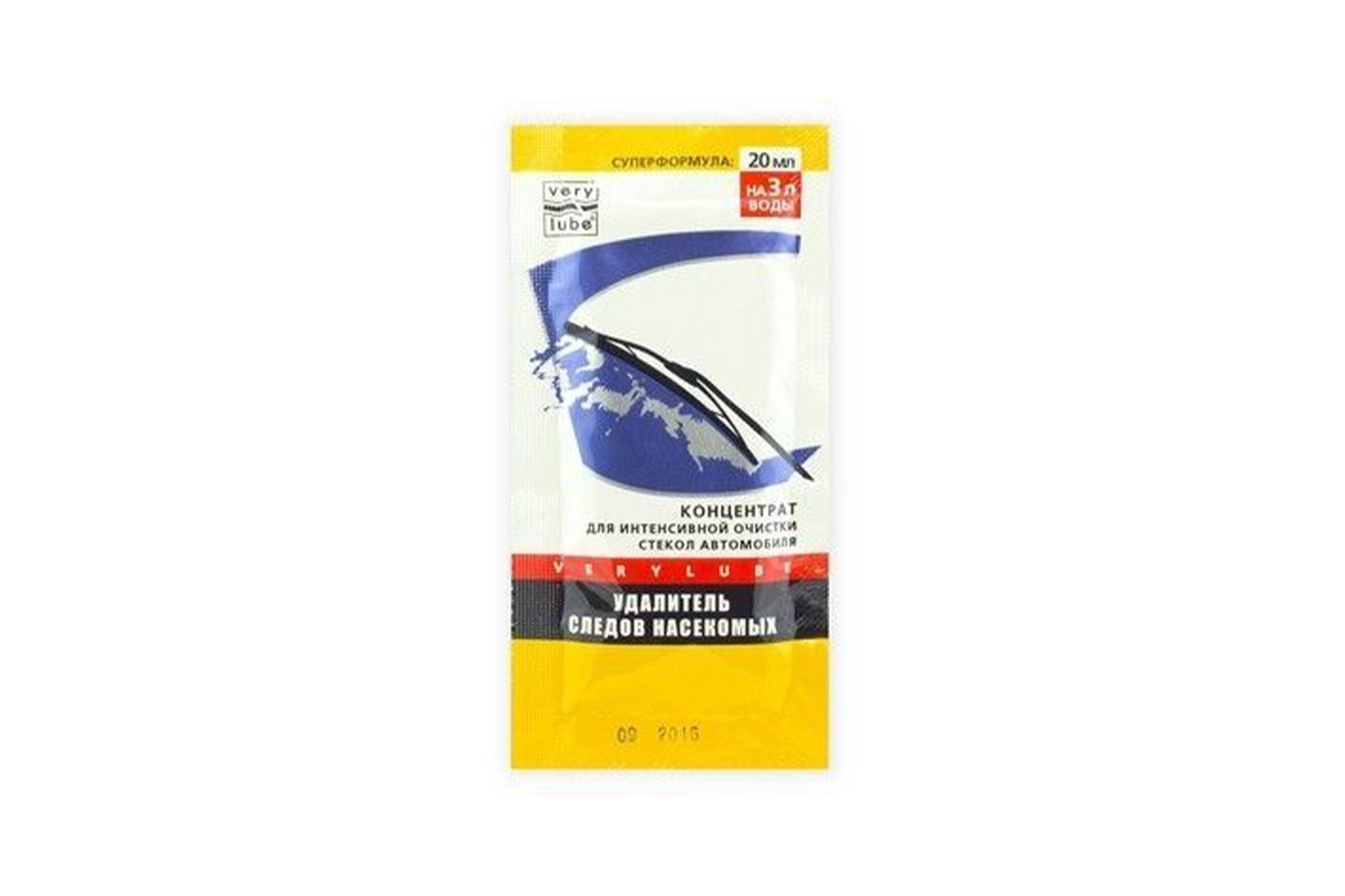 Течност за чистачки Xado Very Lube за премахване на насекоми, концентрат 20ml