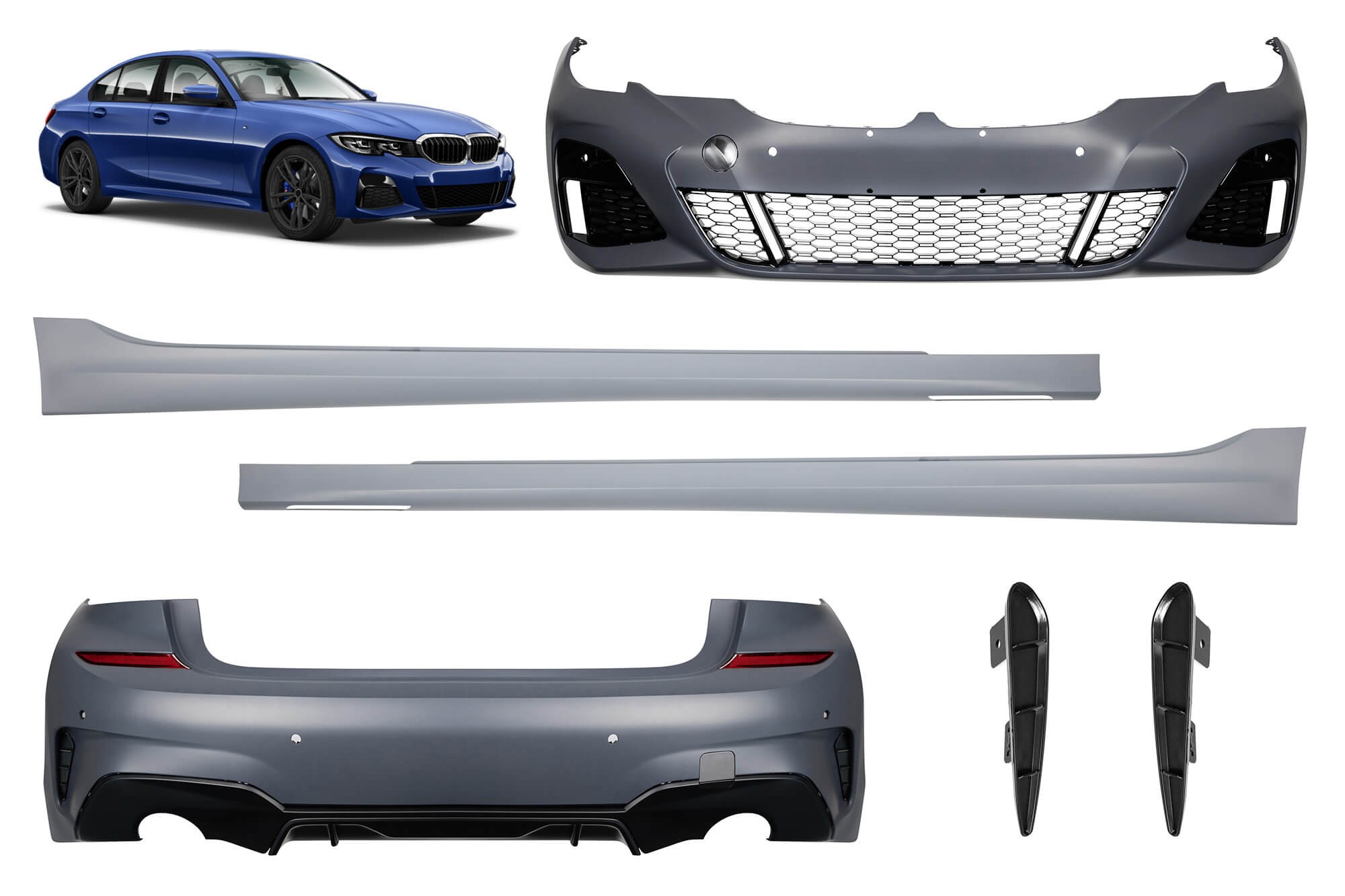 Тунинг пакет съвместим с BMW серия 3 G20 седан 2019-2021